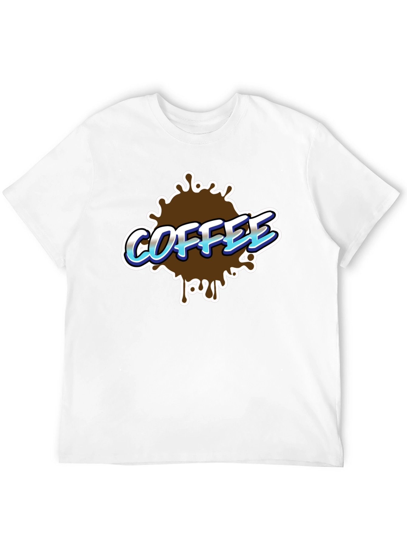 Black Coffee Splash Graphic T-Shirt - Black view 12