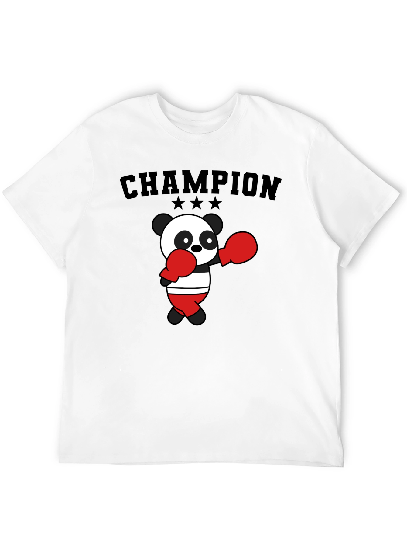Black Champion Panda Boxing T-Shirt view 12