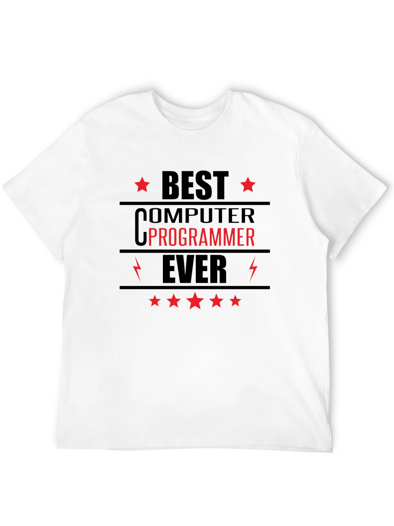 Black Best Computer Programmer Ever T-Shirt view 12