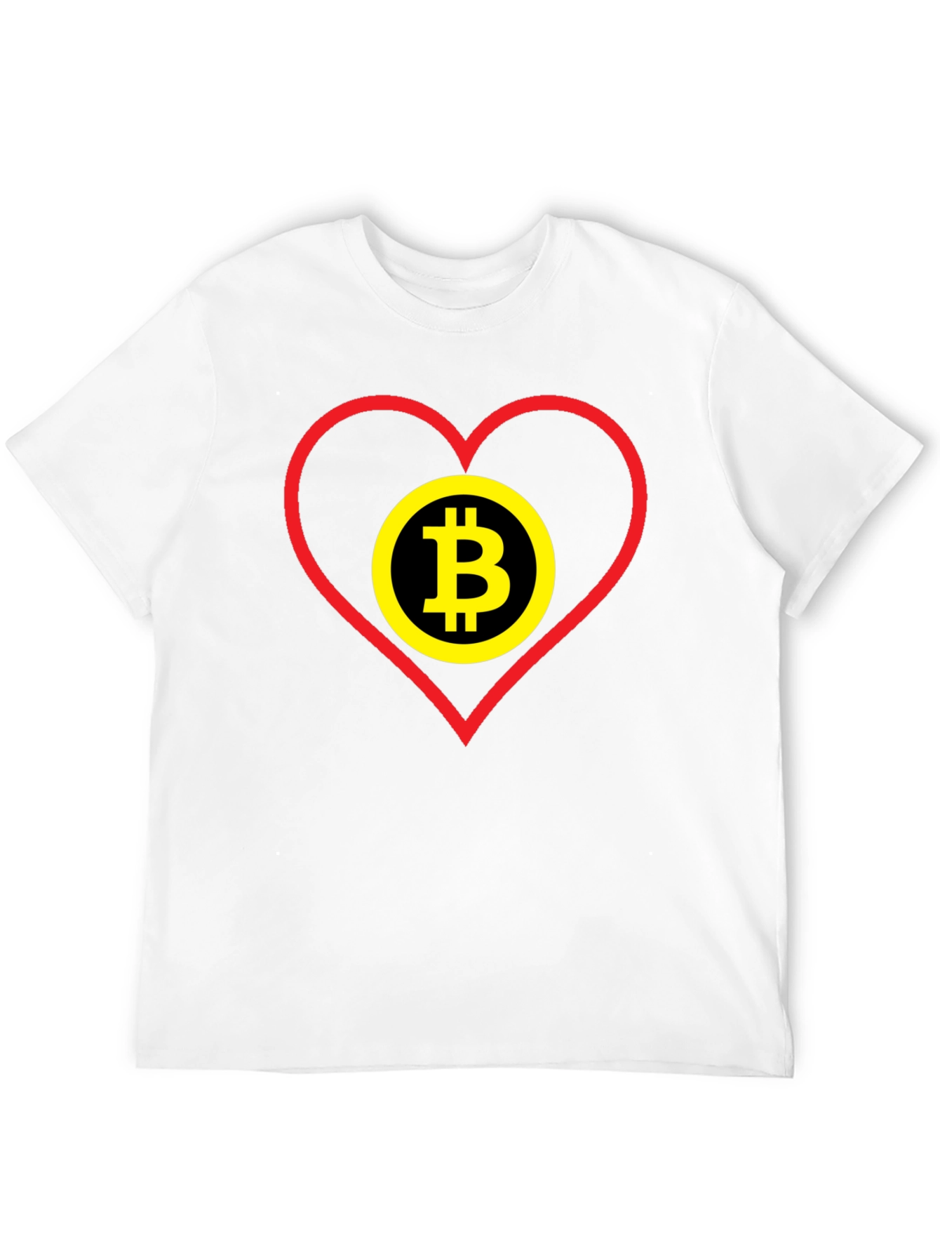 Black Bitcoin Heart Graphic Tee - Crypto Lover Gift view 12