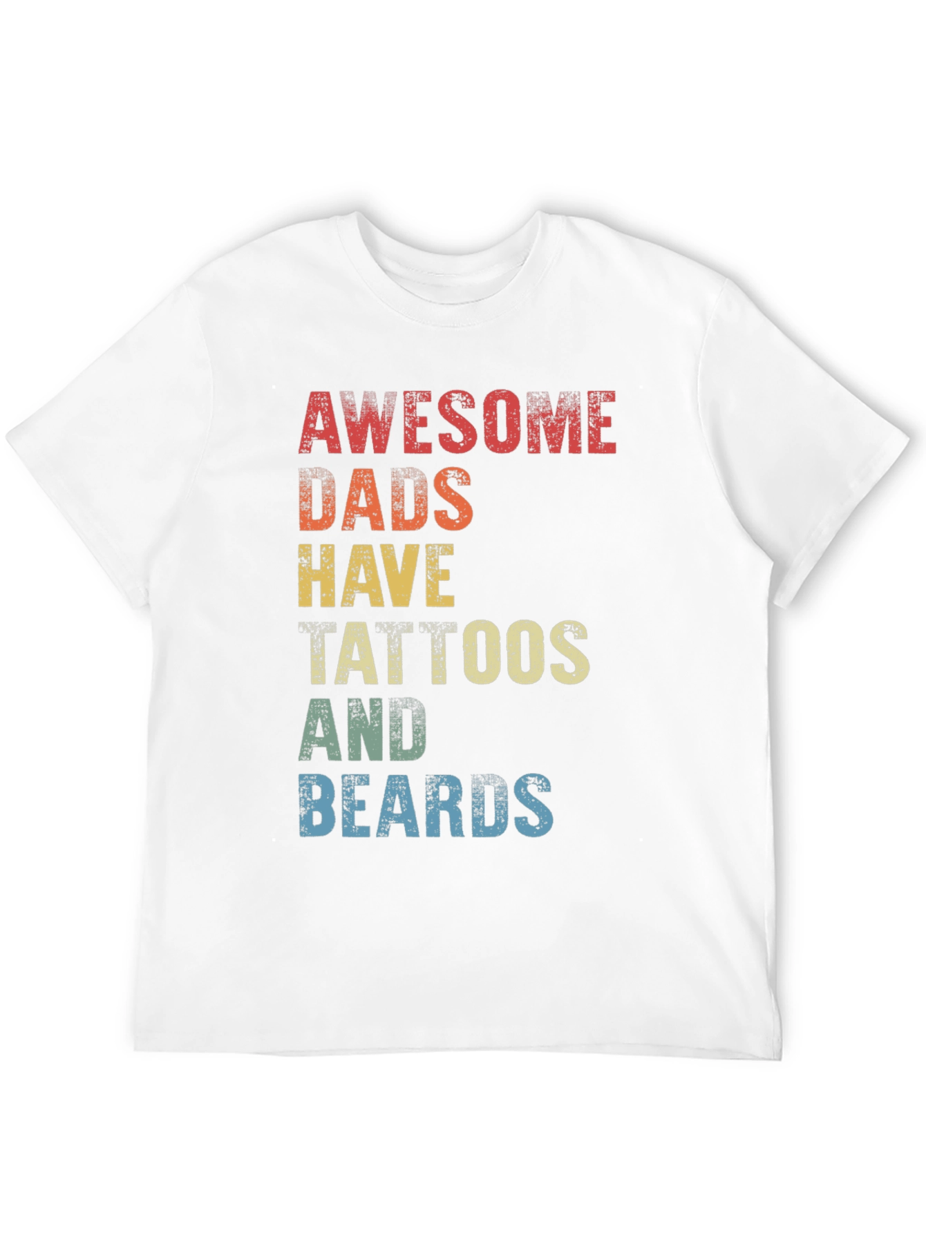 Black Awesome Dads Tattoos & Beards Graphic Tee view 12