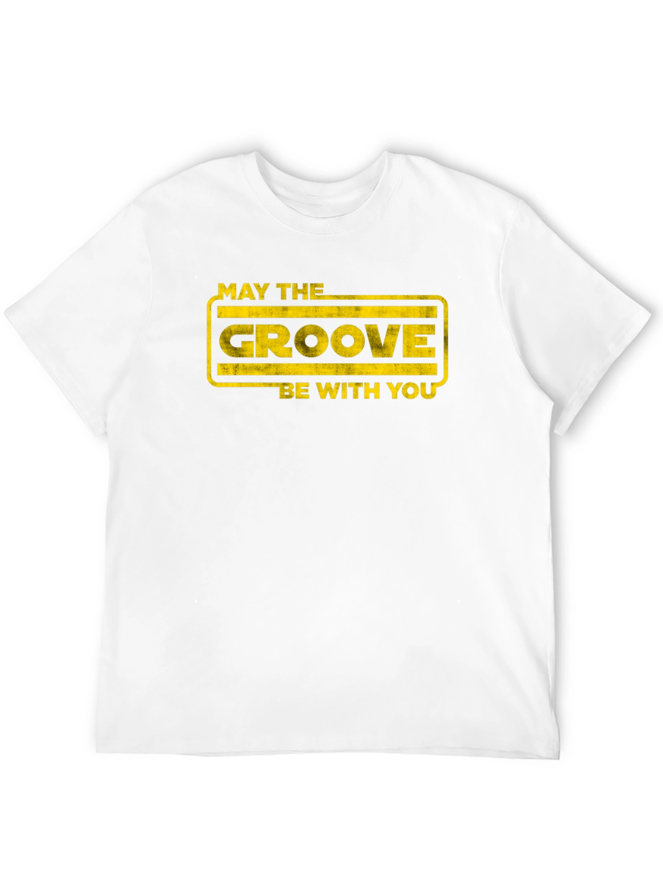 Black Groovy Graphic T-Shirt - May the Groove Be With You view 12