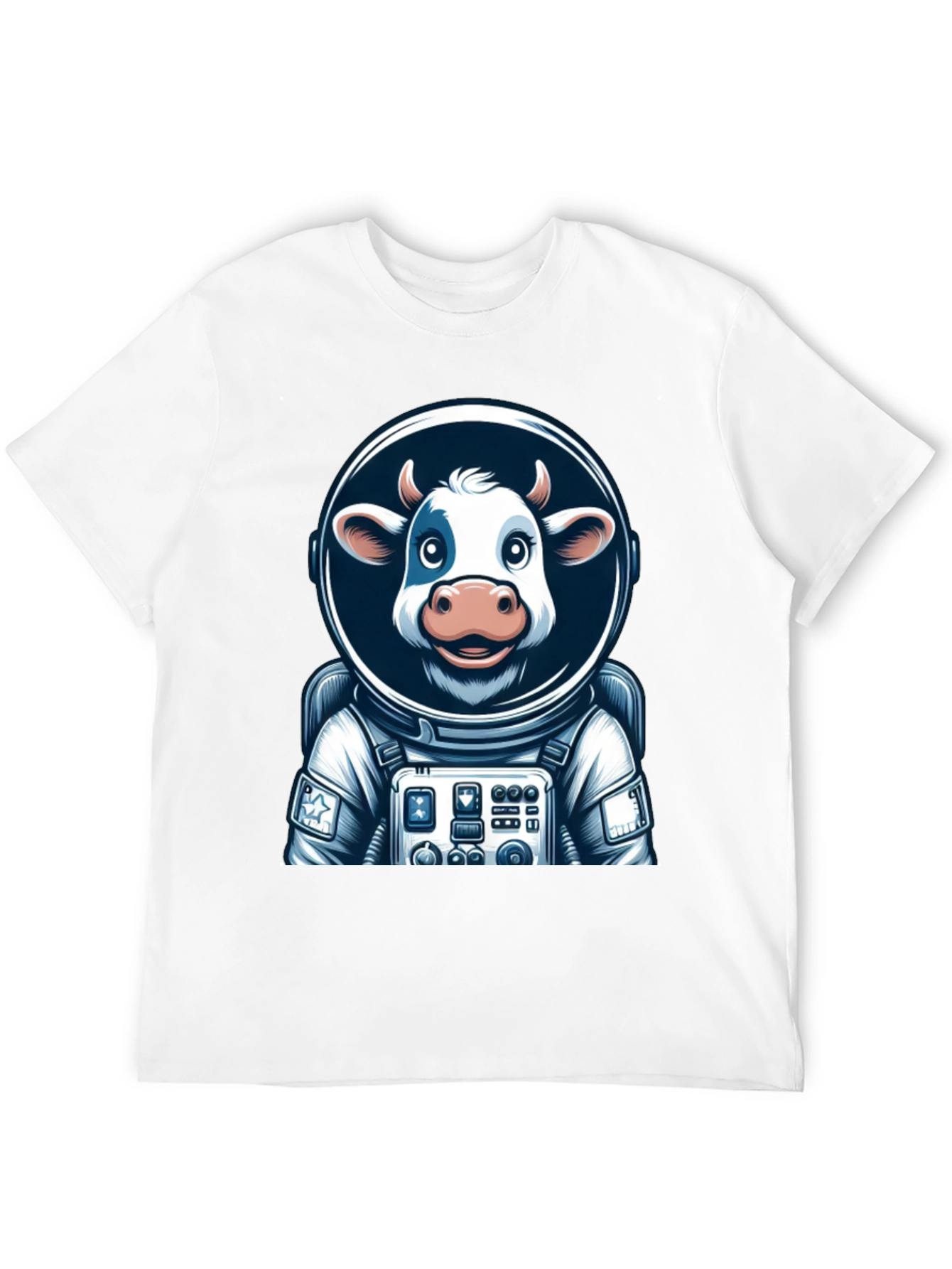 Black Cow Astronaut Graphic Tee - Space Moo-n Adventure view 12
