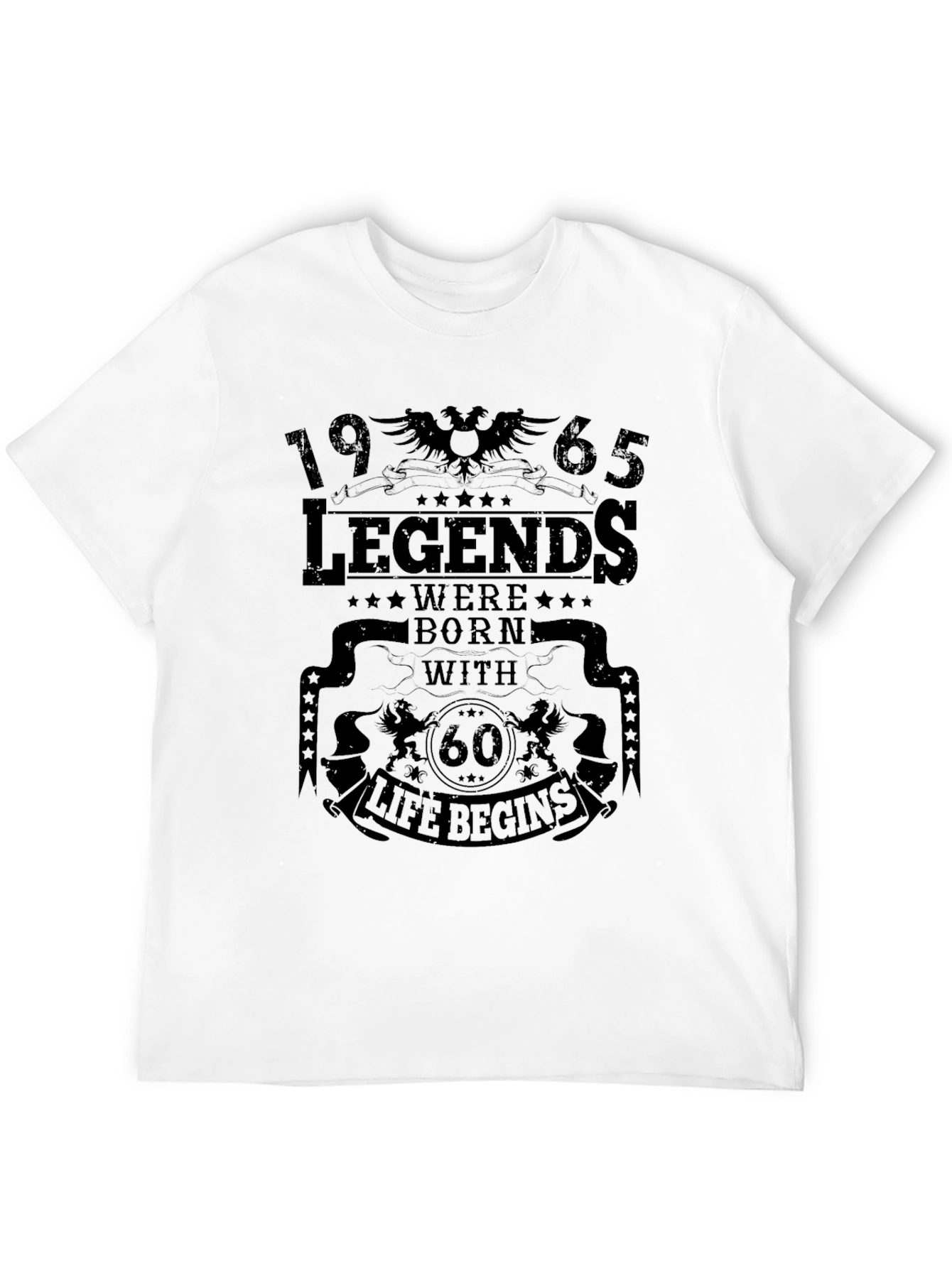Black Legends Born in 1965 - 60th Birthday T-Shirt view 12