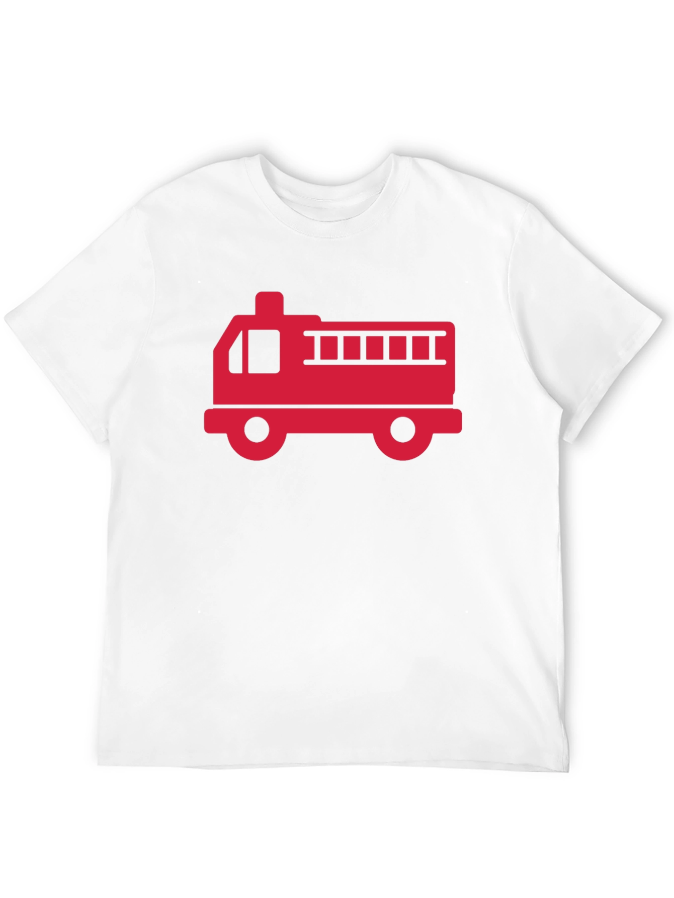 Black Fire Truck T-Shirt - Black Cotton Graphic Tee view 12