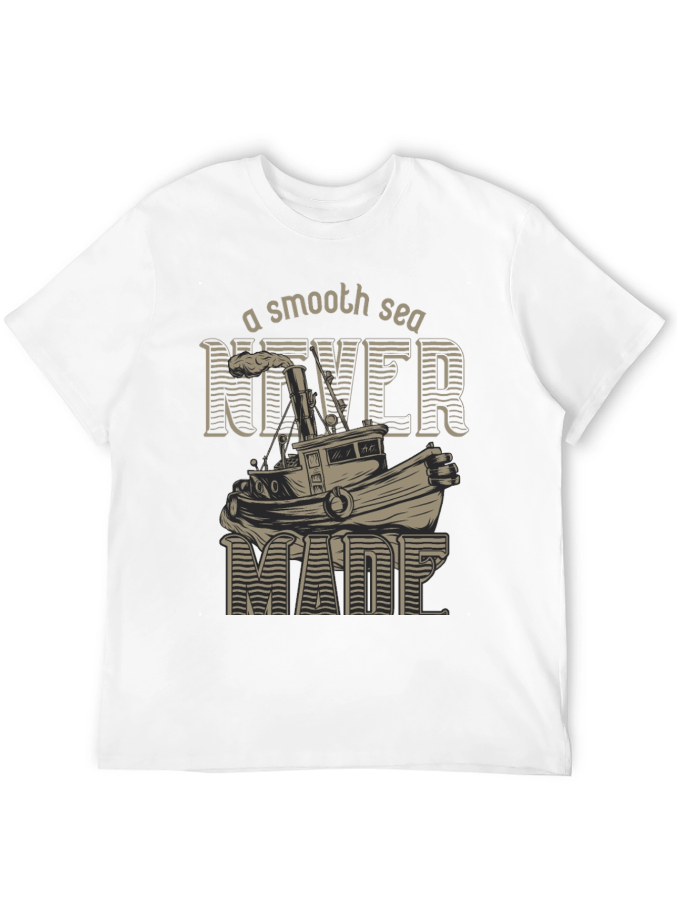 Black Smooth Sea T-Shirt - Nautical Design view 12