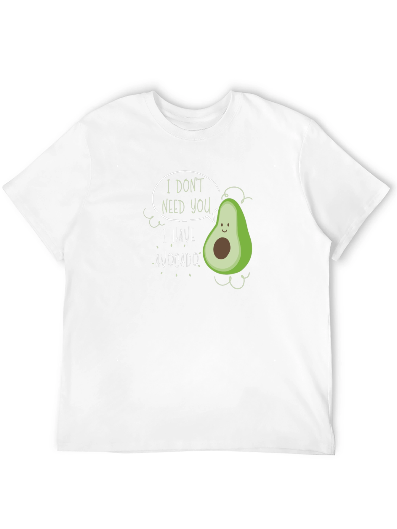 Black Funny Avocado Graphic Black T-Shirt view 12