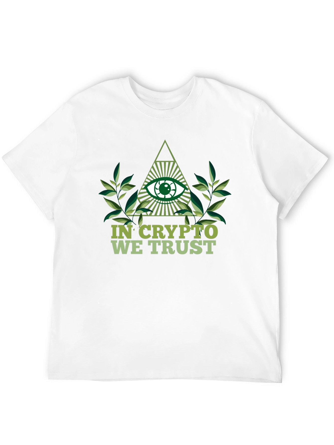 Black Crypto Trust T-Shirt - Illuminati Eye Design view 12