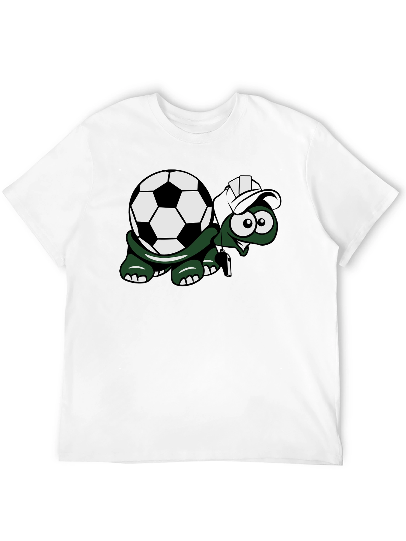 Black Soccer Turtle Graphic Tee - Fun Black T-Shirt view 12