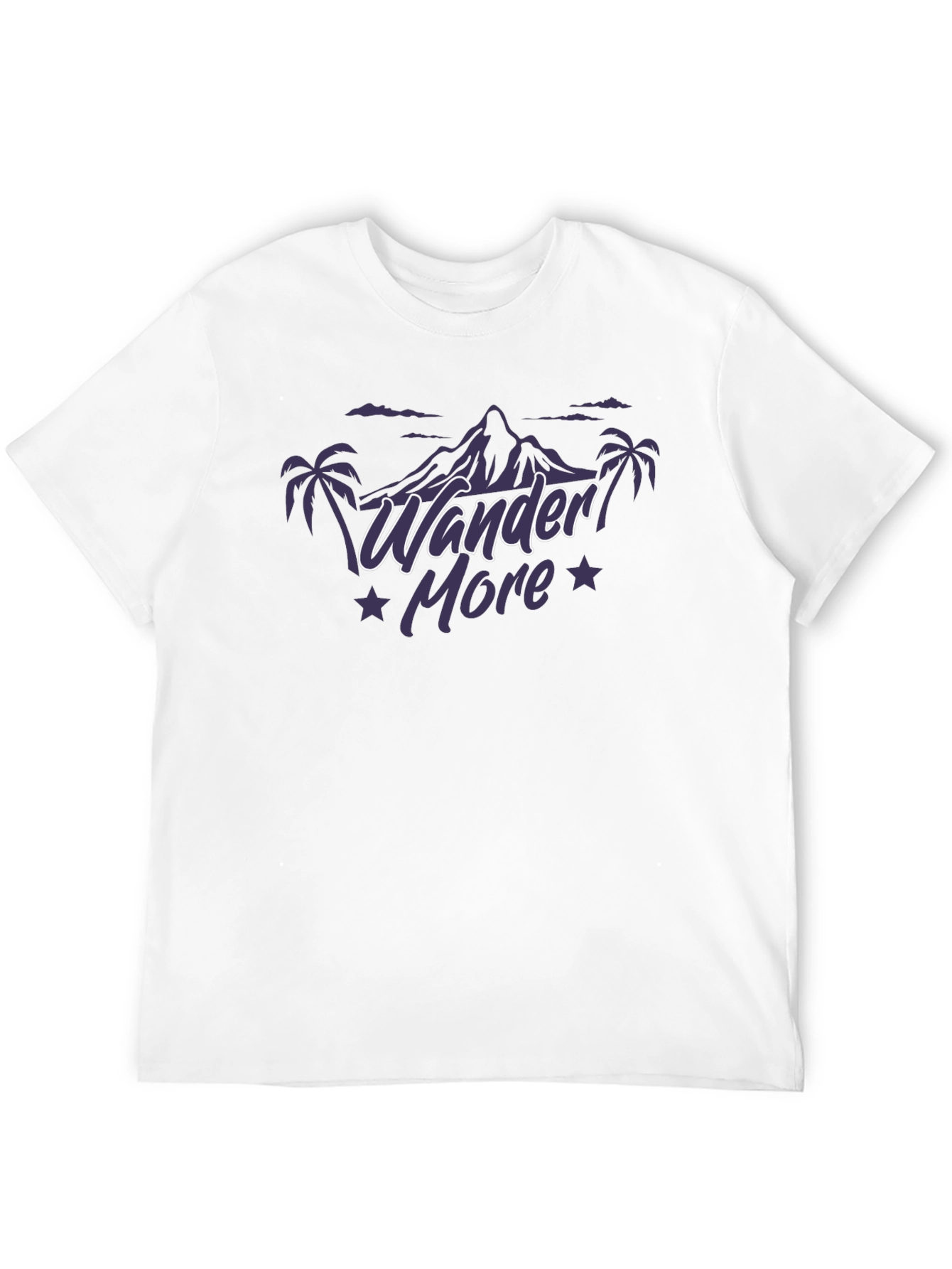 Black Wander More Graphic Tee - Black Unisex T-Shirt view 12