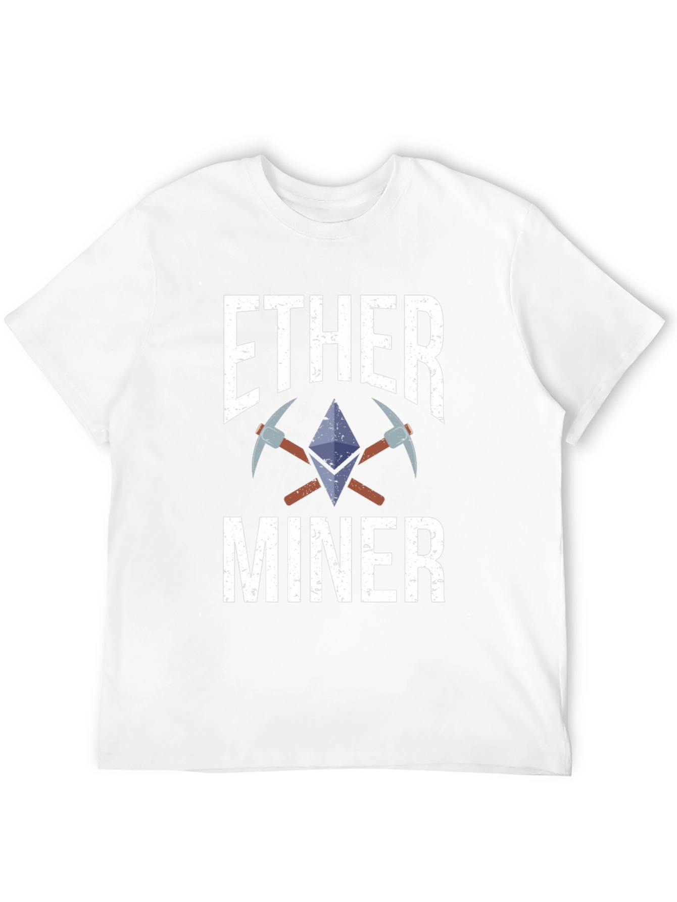 Black Ethereum Miner Crypto T-Shirt view 12