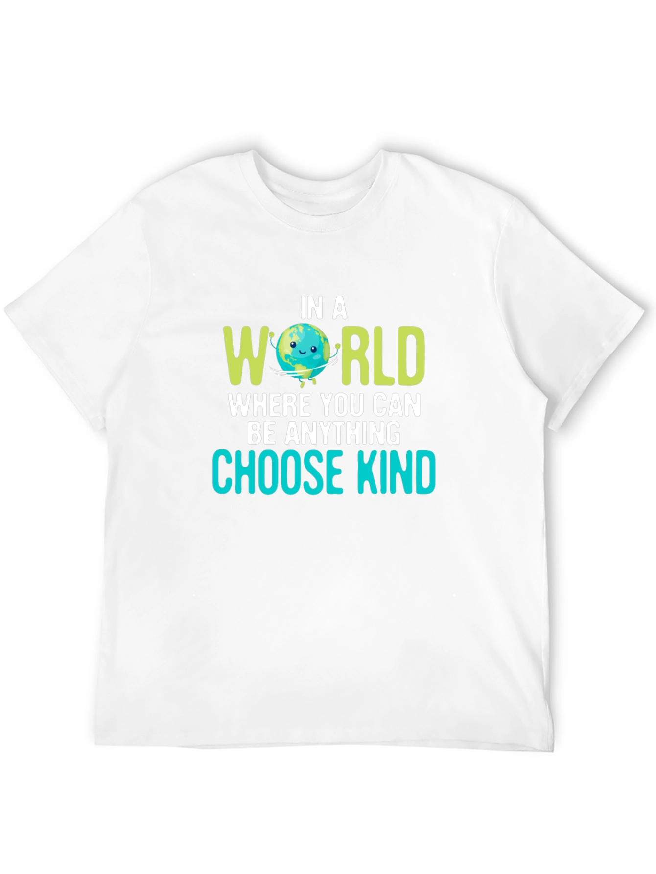 Black Choose Kind Earth Graphic Black T-Shirt view 12