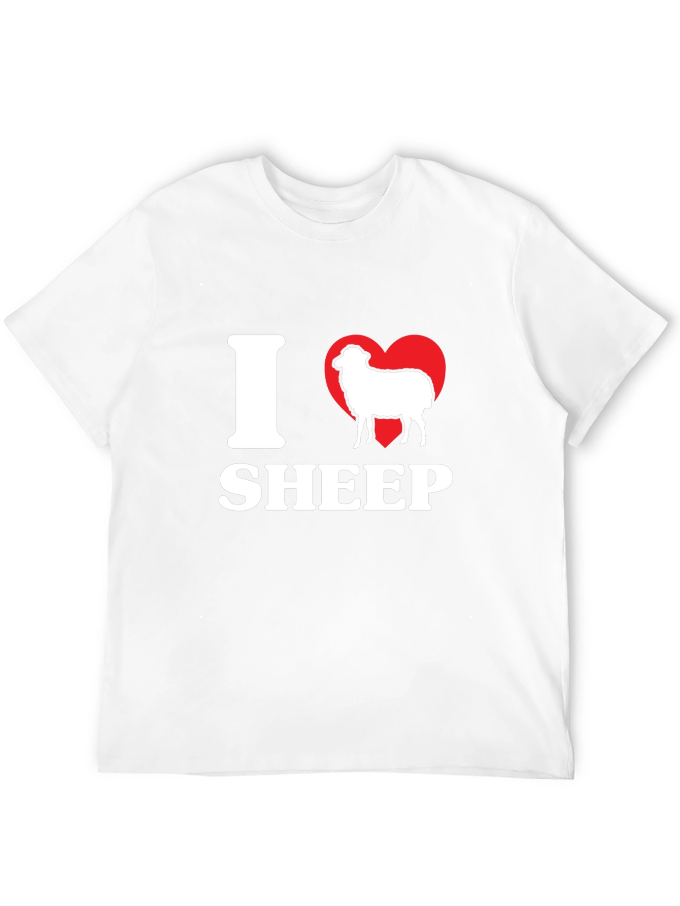 Black I Love Sheep Black T-Shirt view 12