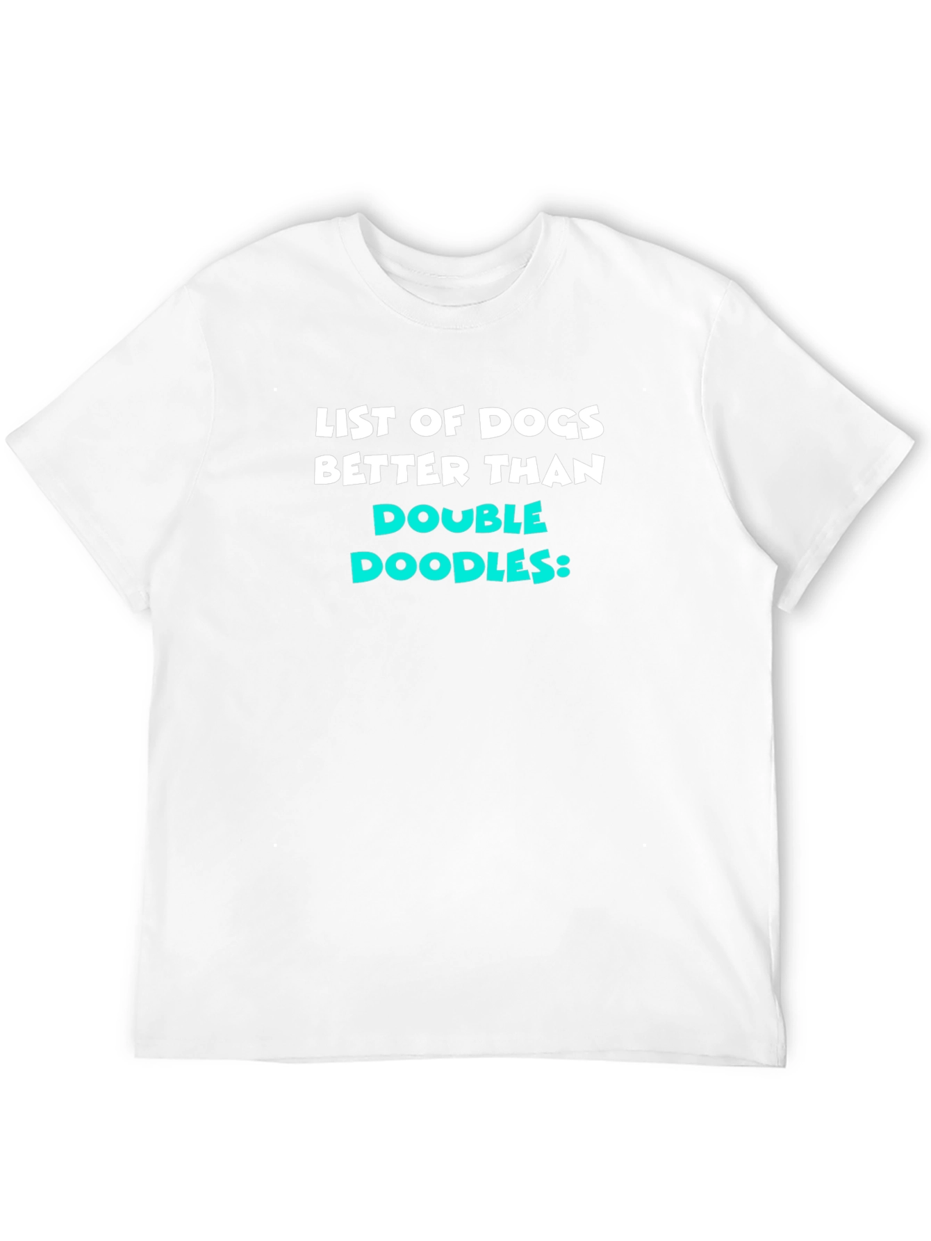 Black Funny Dog Lover T-Shirt - Double Doodles Humor view 12