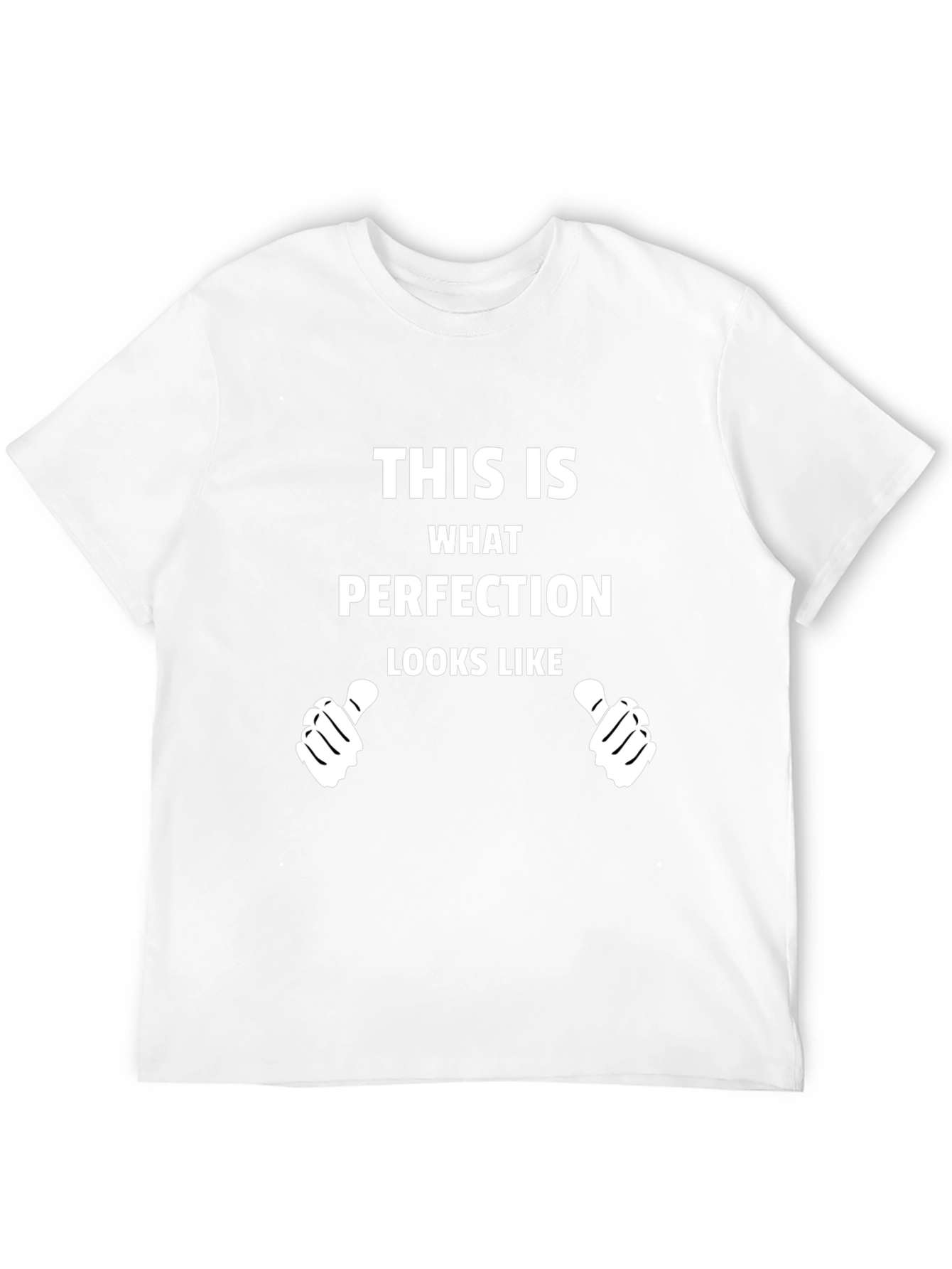 Black Perfection Graphic Tee - Novelty T-Shirt view 12