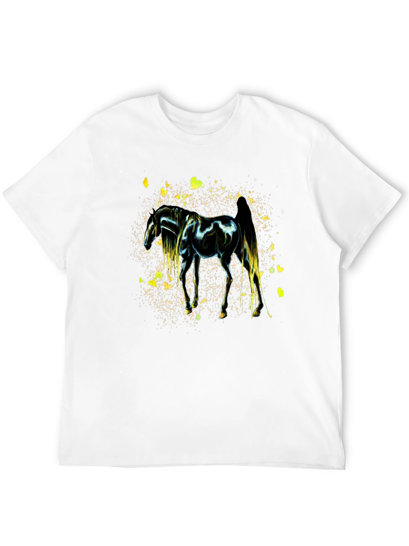 Black Horse Graphic Black Tee view 12