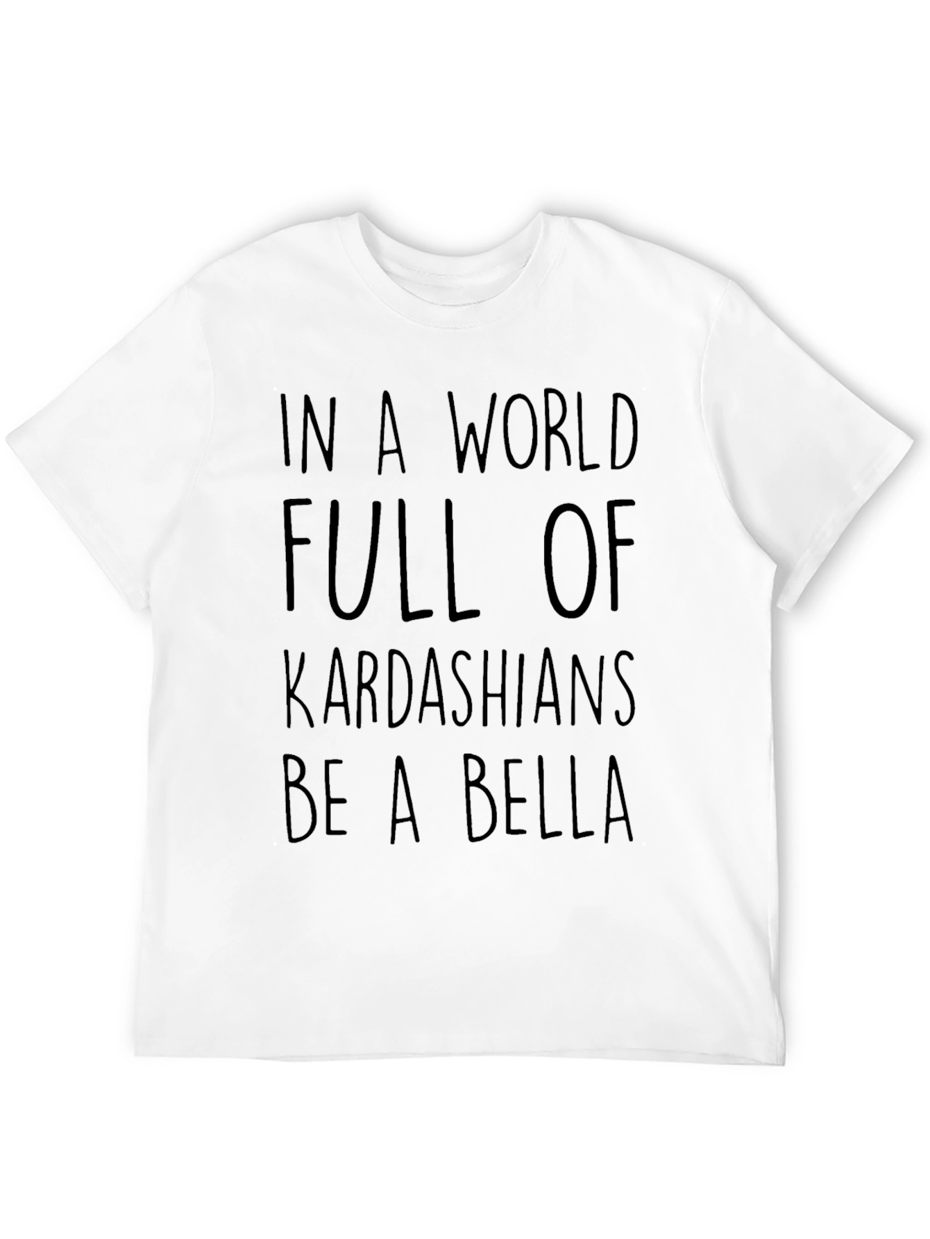 Black Kardashian Bella Graphic Tee - Trendy Slogan T-Shirt view 12