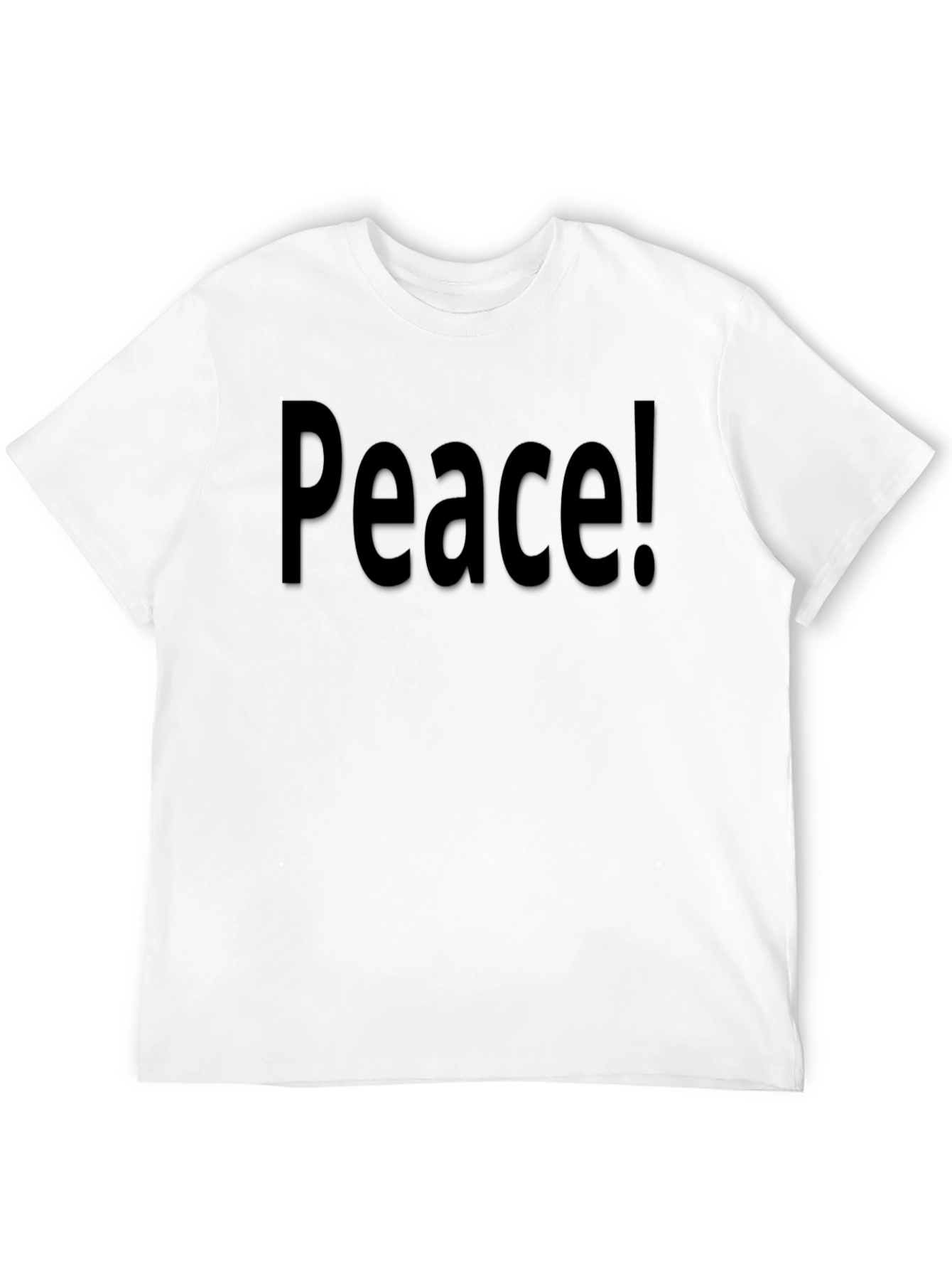 Black Peace! Black Graphic Tee - Men's Casual Comfort view 12
