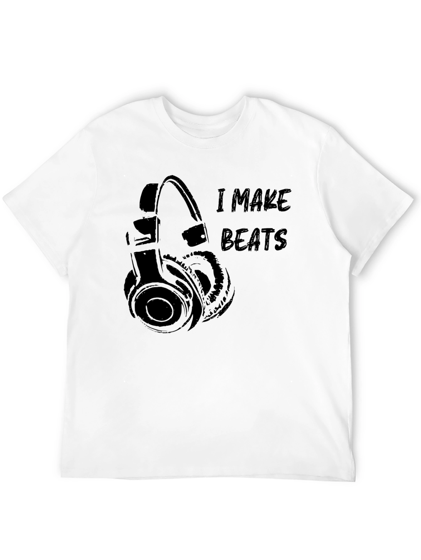 Black I Make Beats Black Graphic T-Shirt view 12