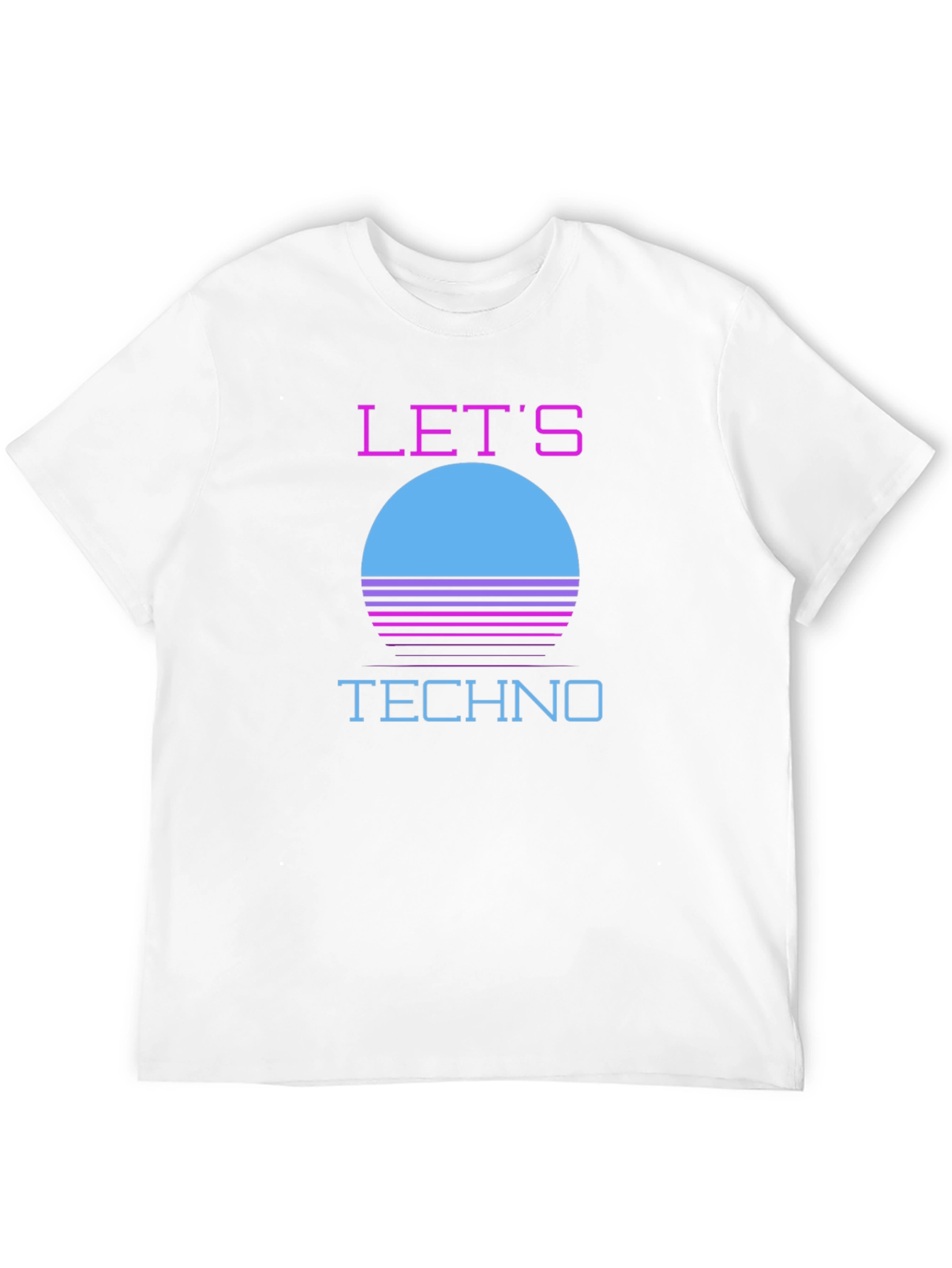 Retro Let's Techno T-Shirt - 80s Inspired Design - 12