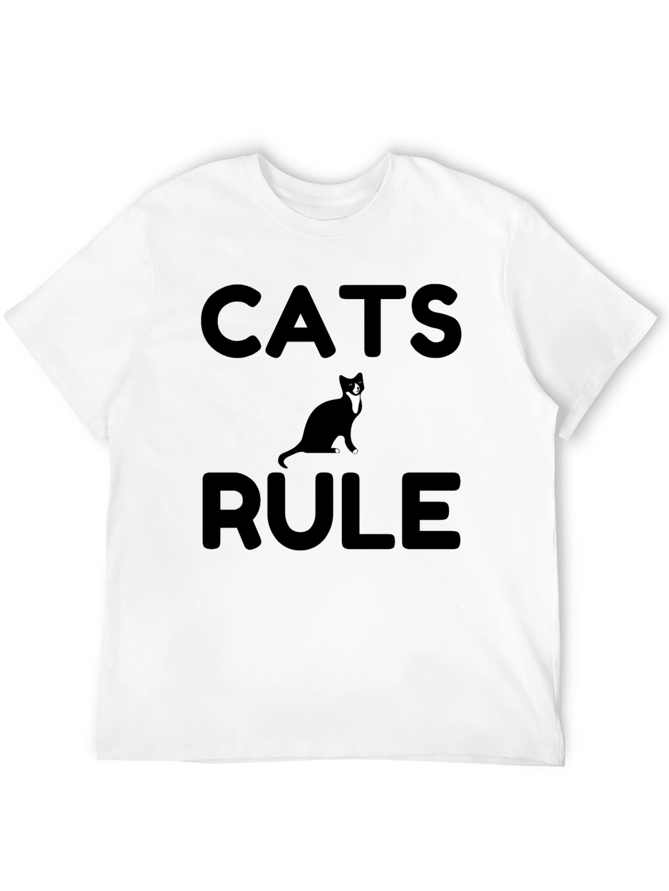 Black Cats Rule Graphic Tee - Black view 12