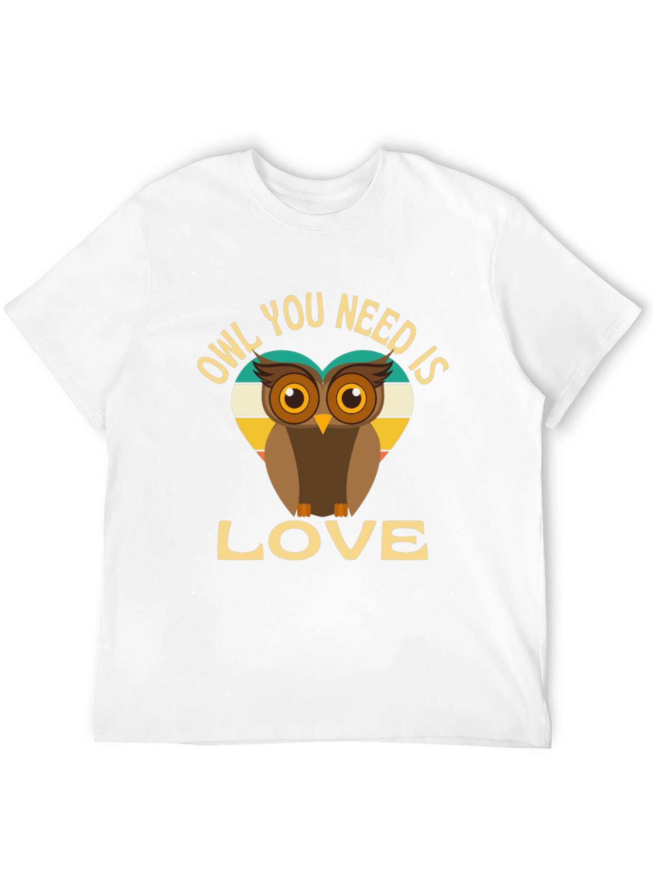 Black Owl You Need is Love T-Shirt view 12