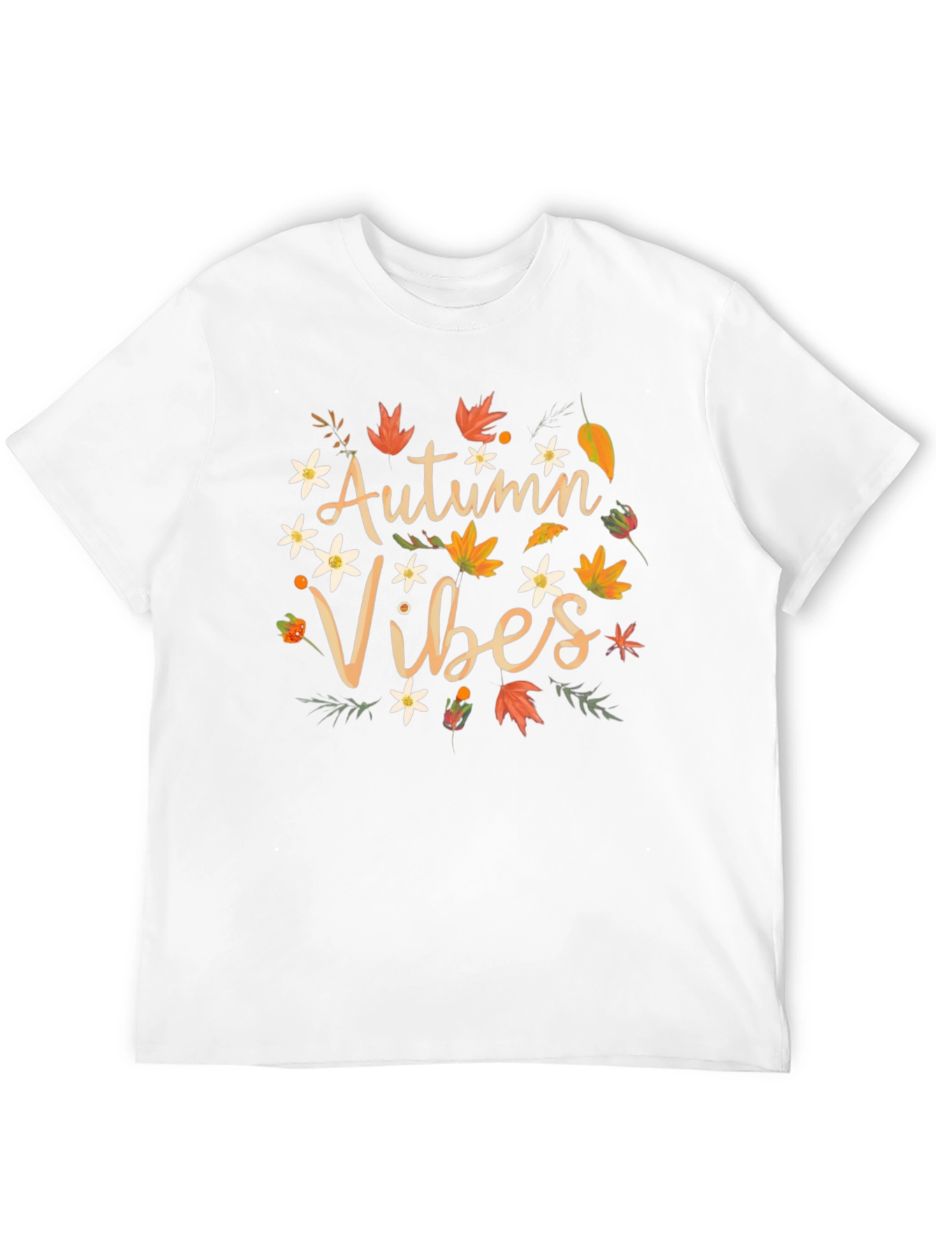 Black Autumn Vibes Graphic Tee - Fall Season Shirt view 12