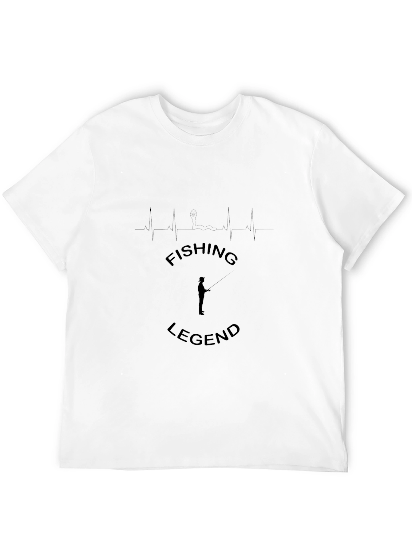 Black Fishing Legend T-Shirt - Graphic Design view 12