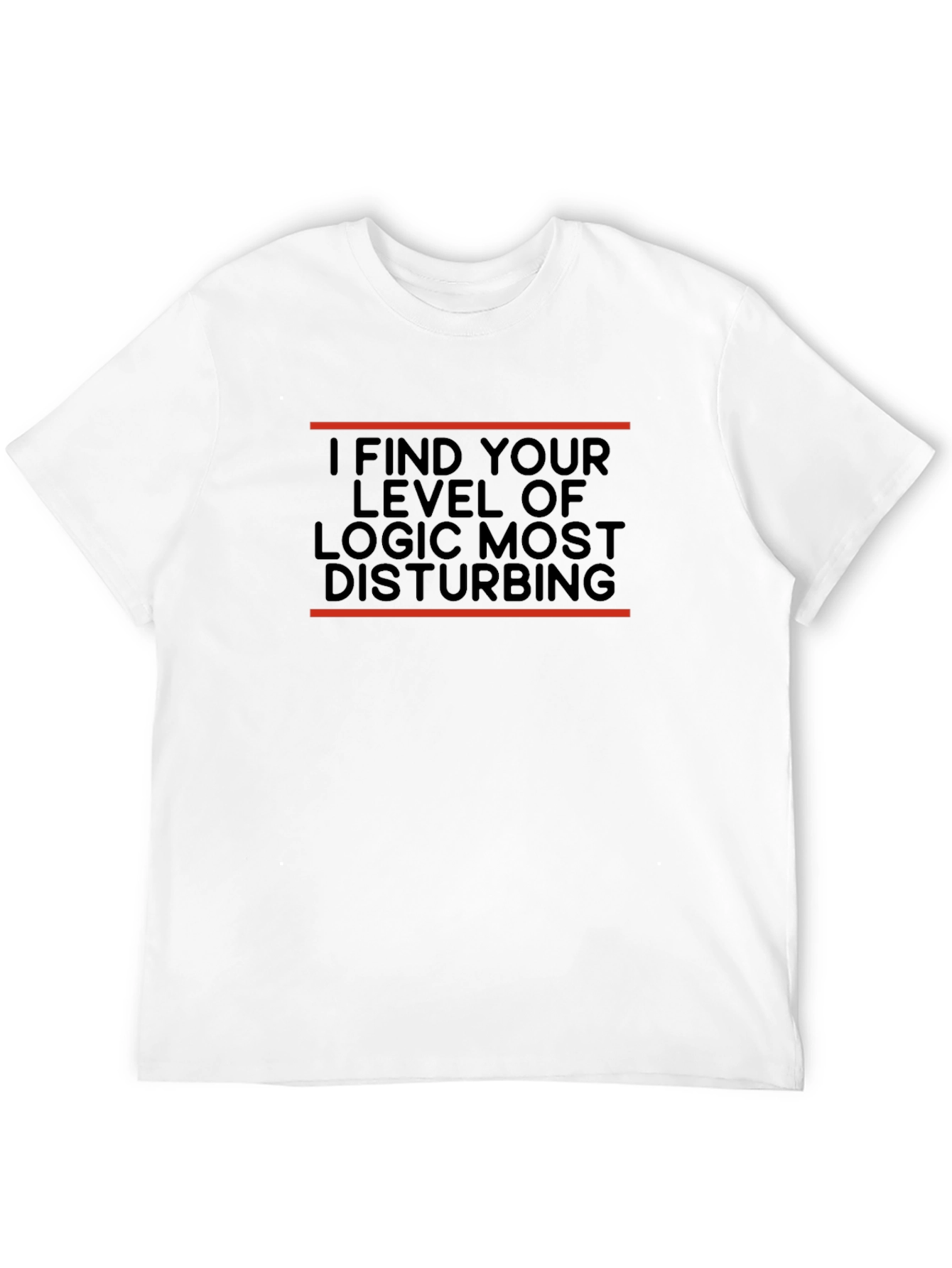 Black I Find Your Logic Disturbing T-Shirt view 12