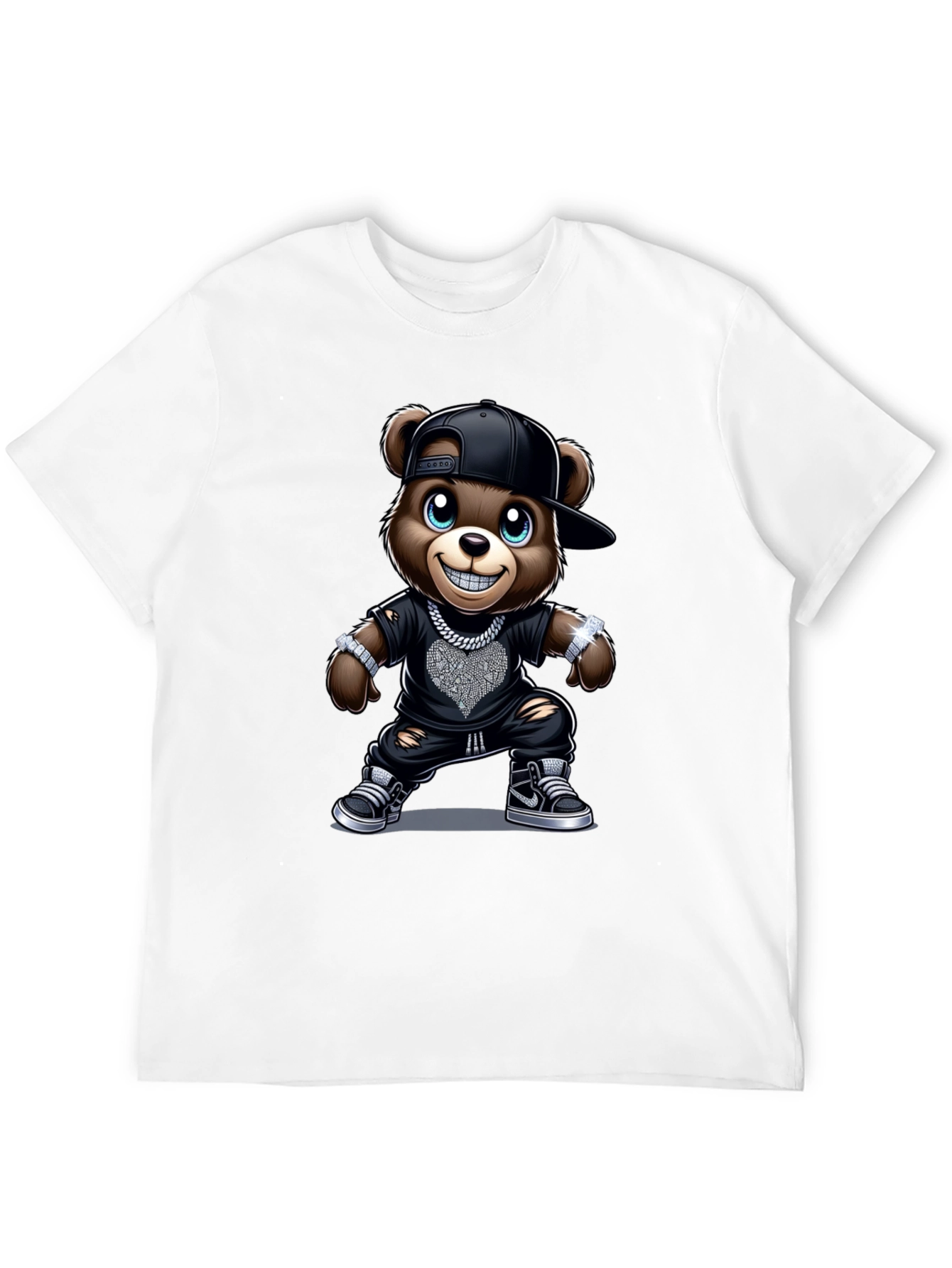Black Cool Bear T-Shirt - Urban Style view 12