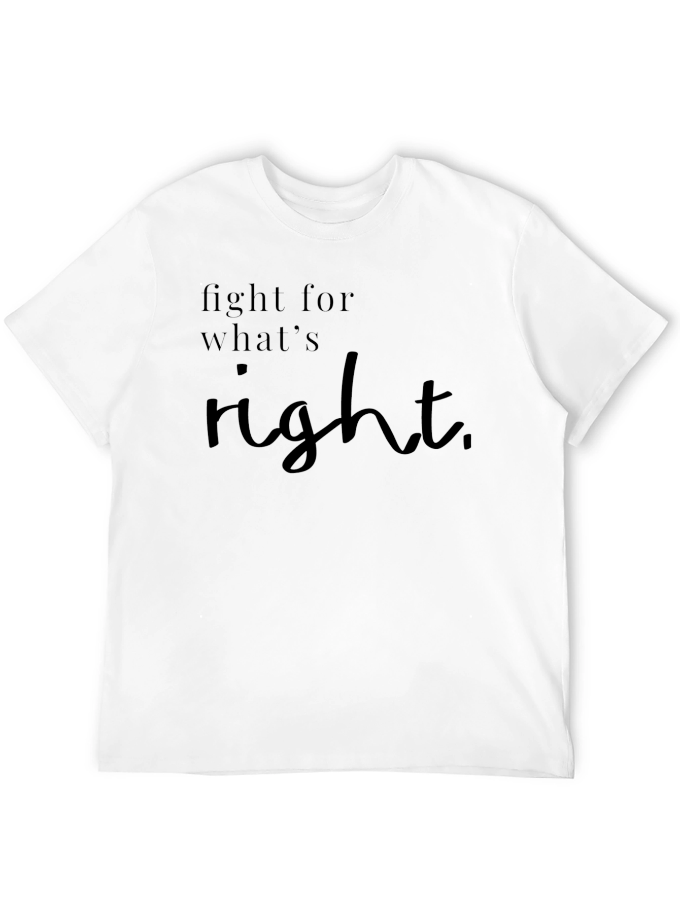 Black Fight for What's Right T-Shirt - Empowering Black Tee view 12