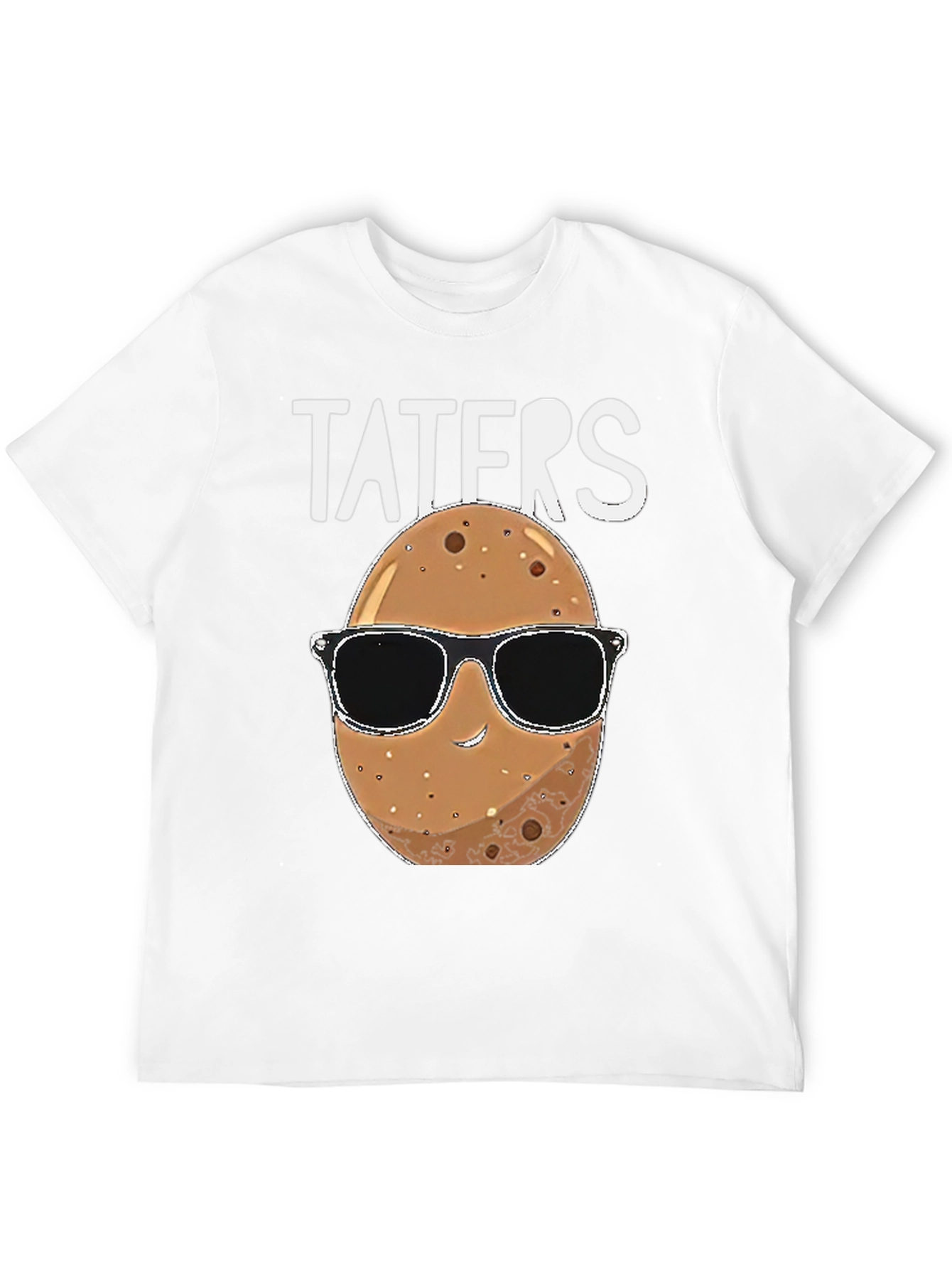 Black Taters Graphic Tee - Funny Potato Sunglasses Shirt view 12