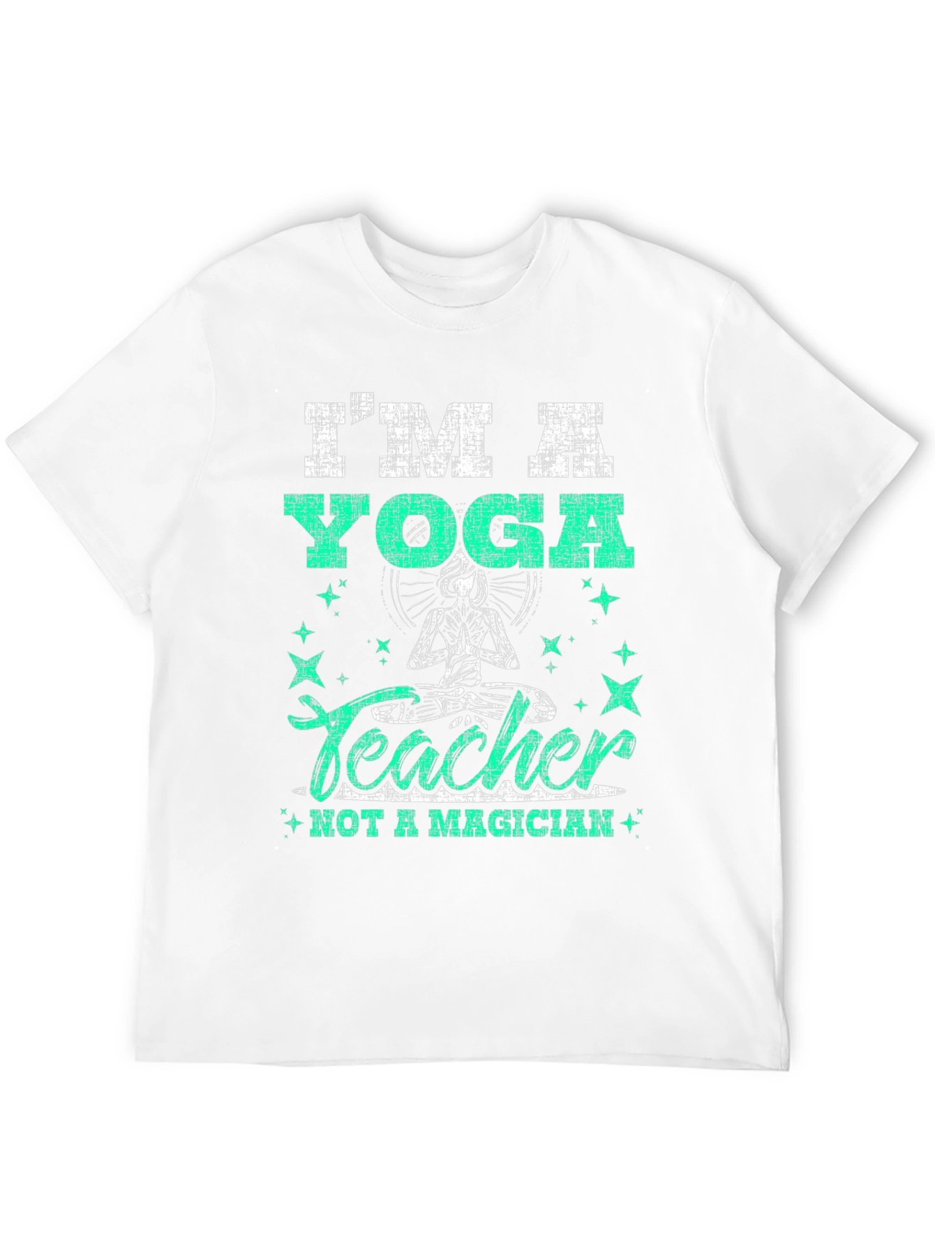 Black I'm A Yoga Teacher Graphic T-Shirt view 12