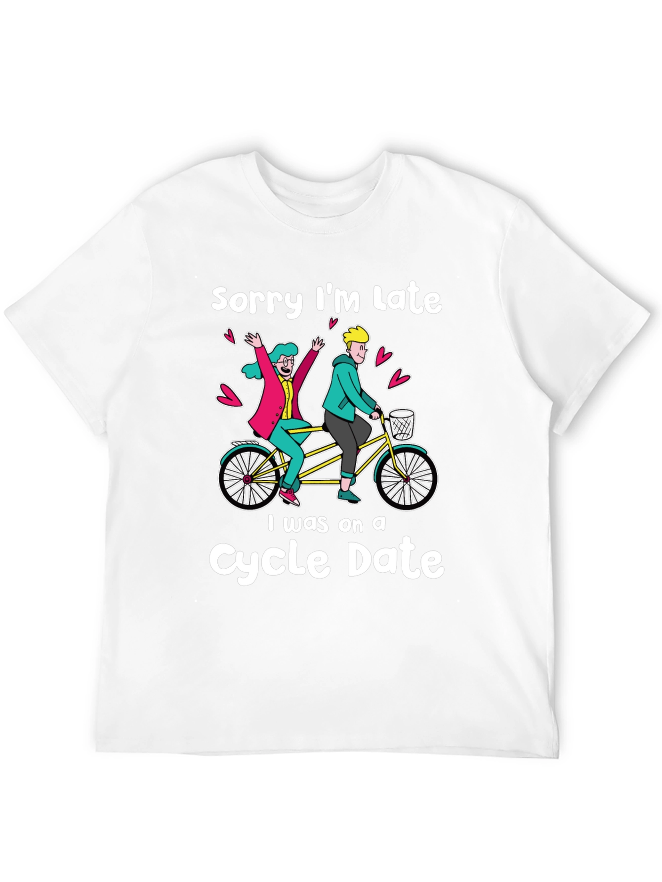 Black Funny Cycle Date Graphic Tee - Unisex view 12