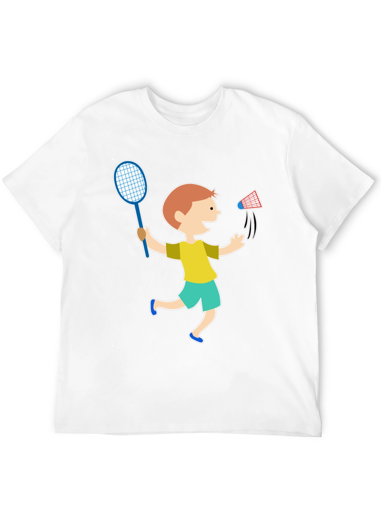 Black Boy's Badminton T-Shirt view 12