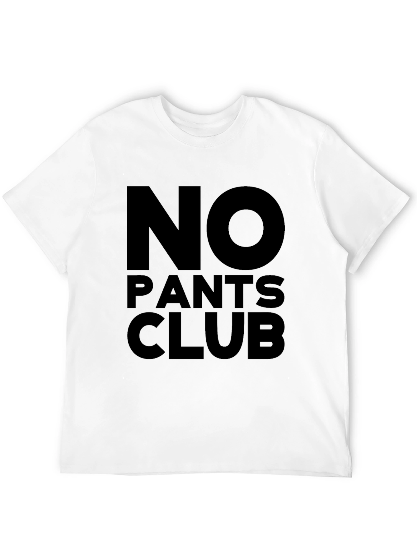 Black No Pants Club Black T-Shirt view 12