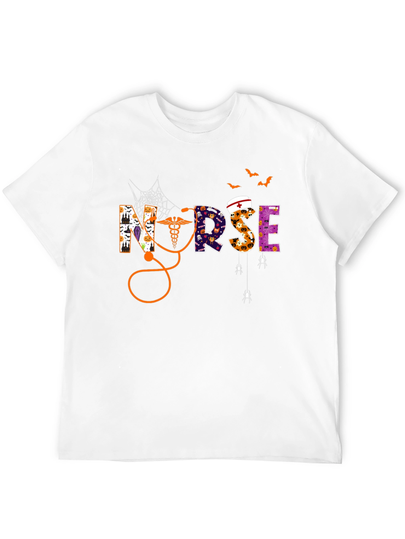 Black Nurse Halloween T-Shirt view 12