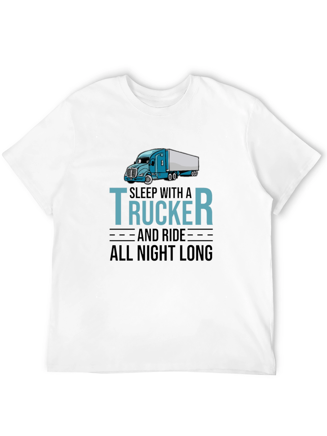 Black Sleep With A Trucker T-Shirt - Trucker Apparel view 12