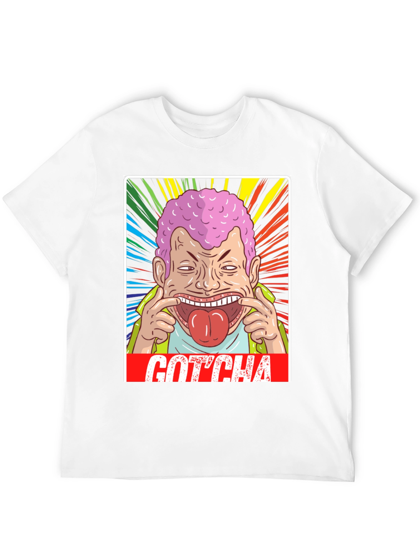 Black Gotcha! Graphic Print Black T-Shirt view 12