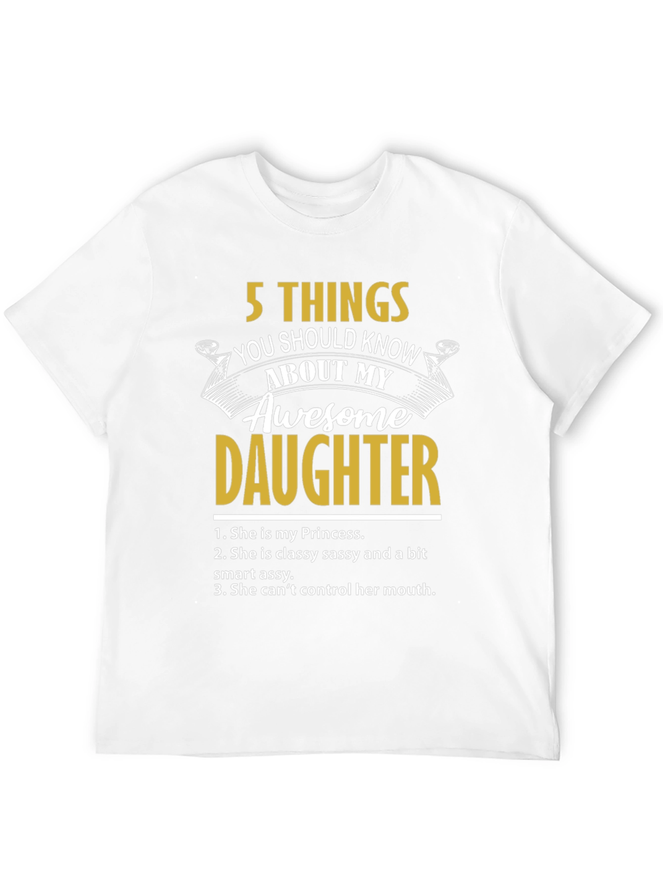 Black Awesome Daughter Graphic T-Shirt view 12