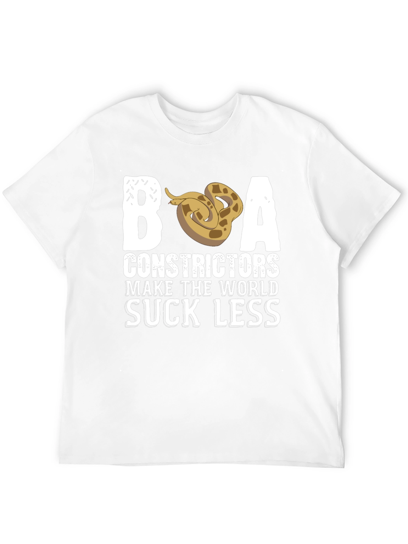 Black Boa Constrictors Make the World Suck Less T-Shirt view 12