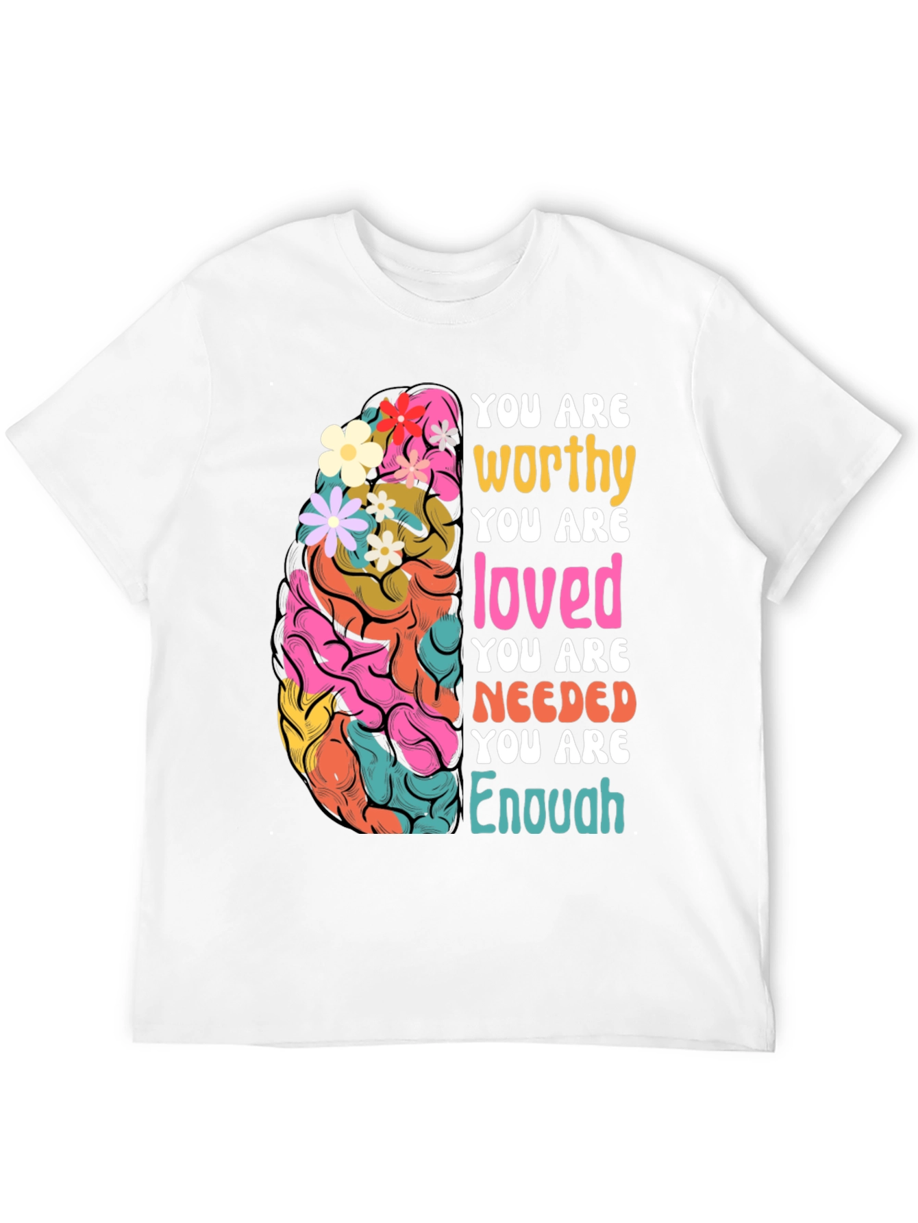 Black You Are Enough Graphic Tee view 12
