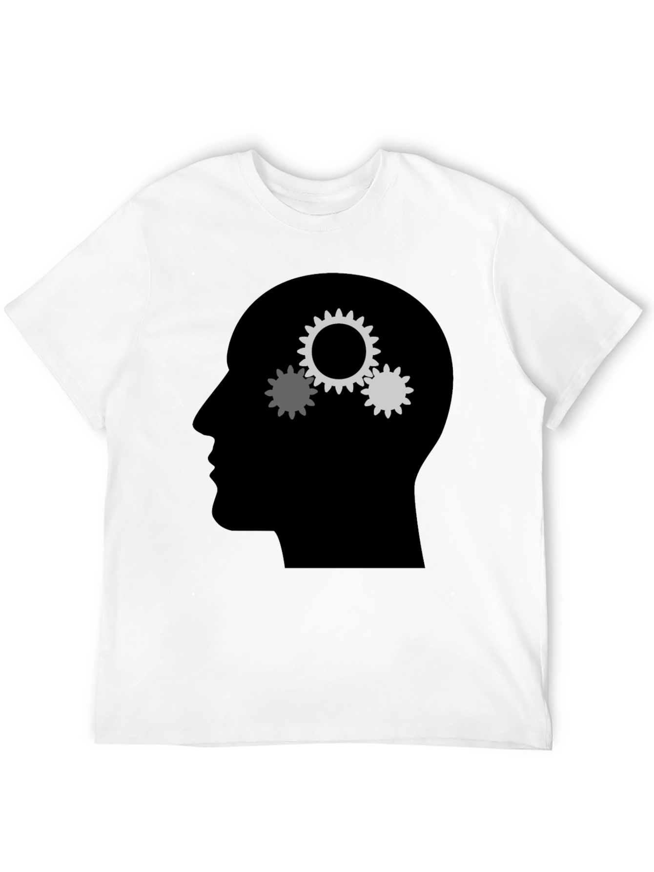 Black Gears Mind T-Shirt - Thinking Design view 12