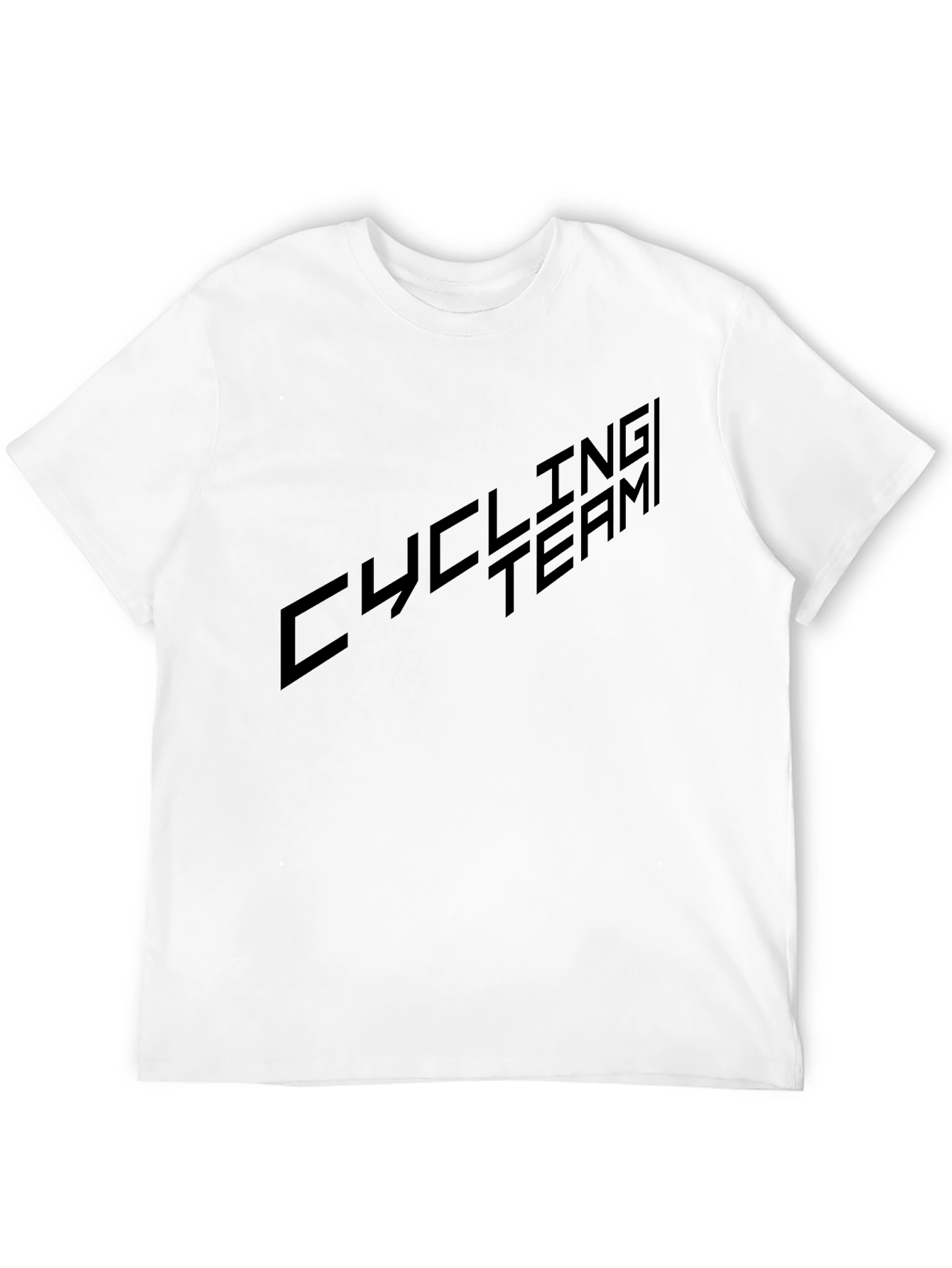 Black Cycling Team Graphic Tee - Black Cotton Blend view 12