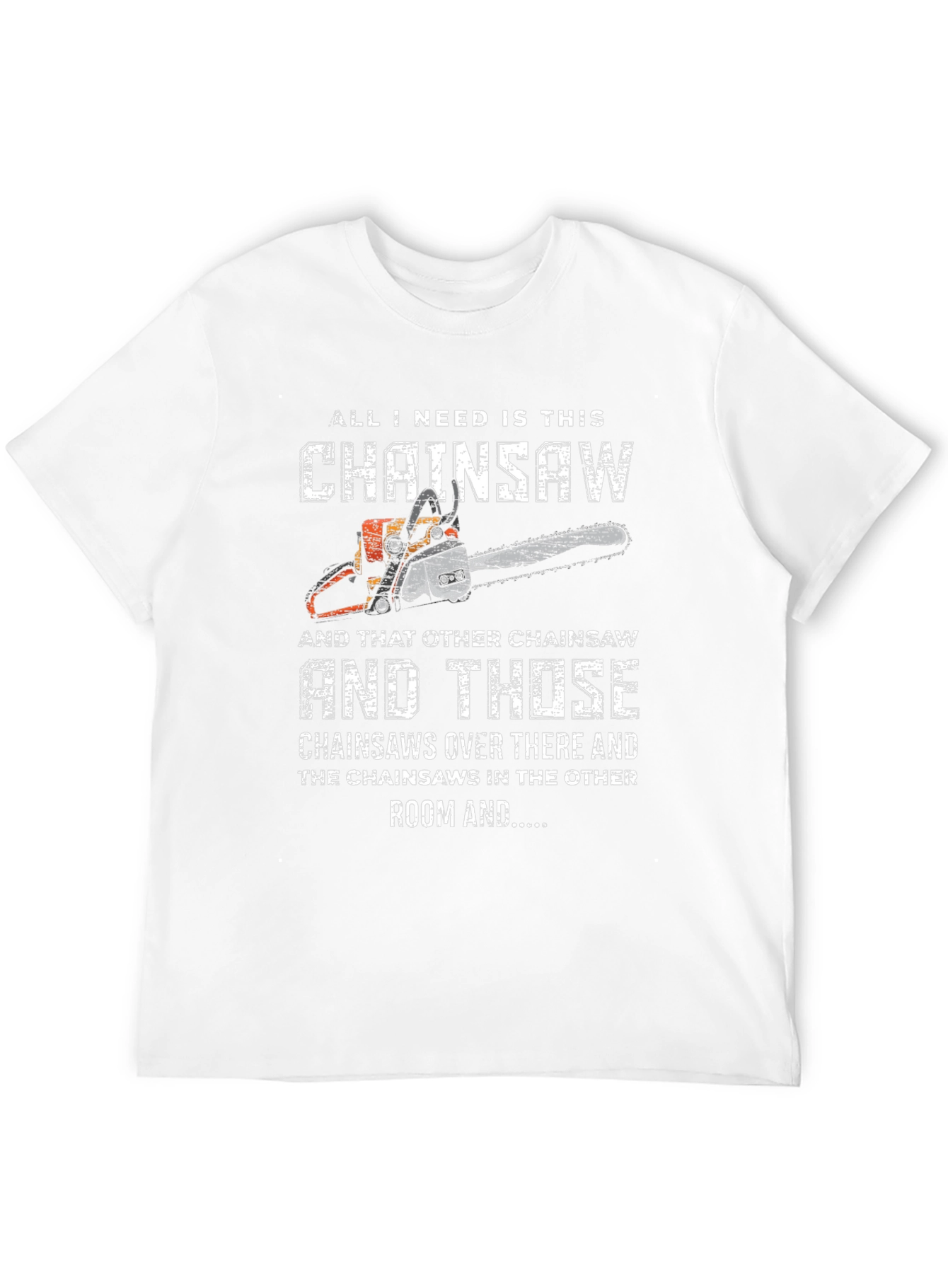 Black Funny Chainsaw Lover T-Shirt view 12