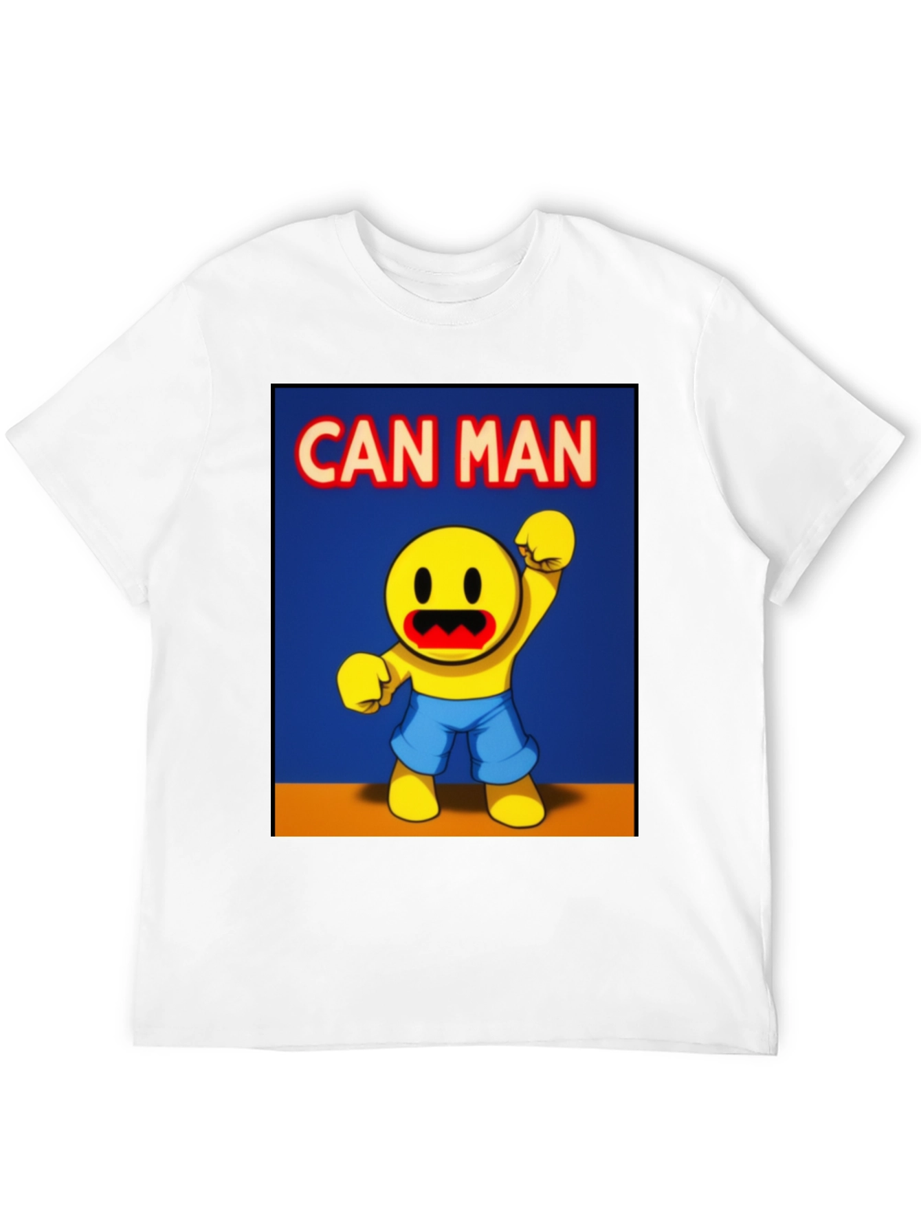 Black Can Man Graphic Tee - Black Cotton Blend view 12