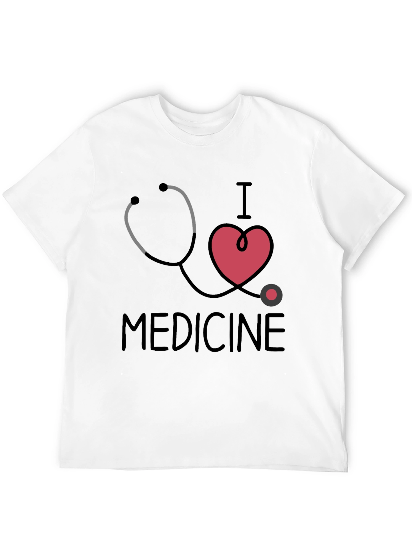 Black I Love Medicine Graphic T-Shirt - Black view 12