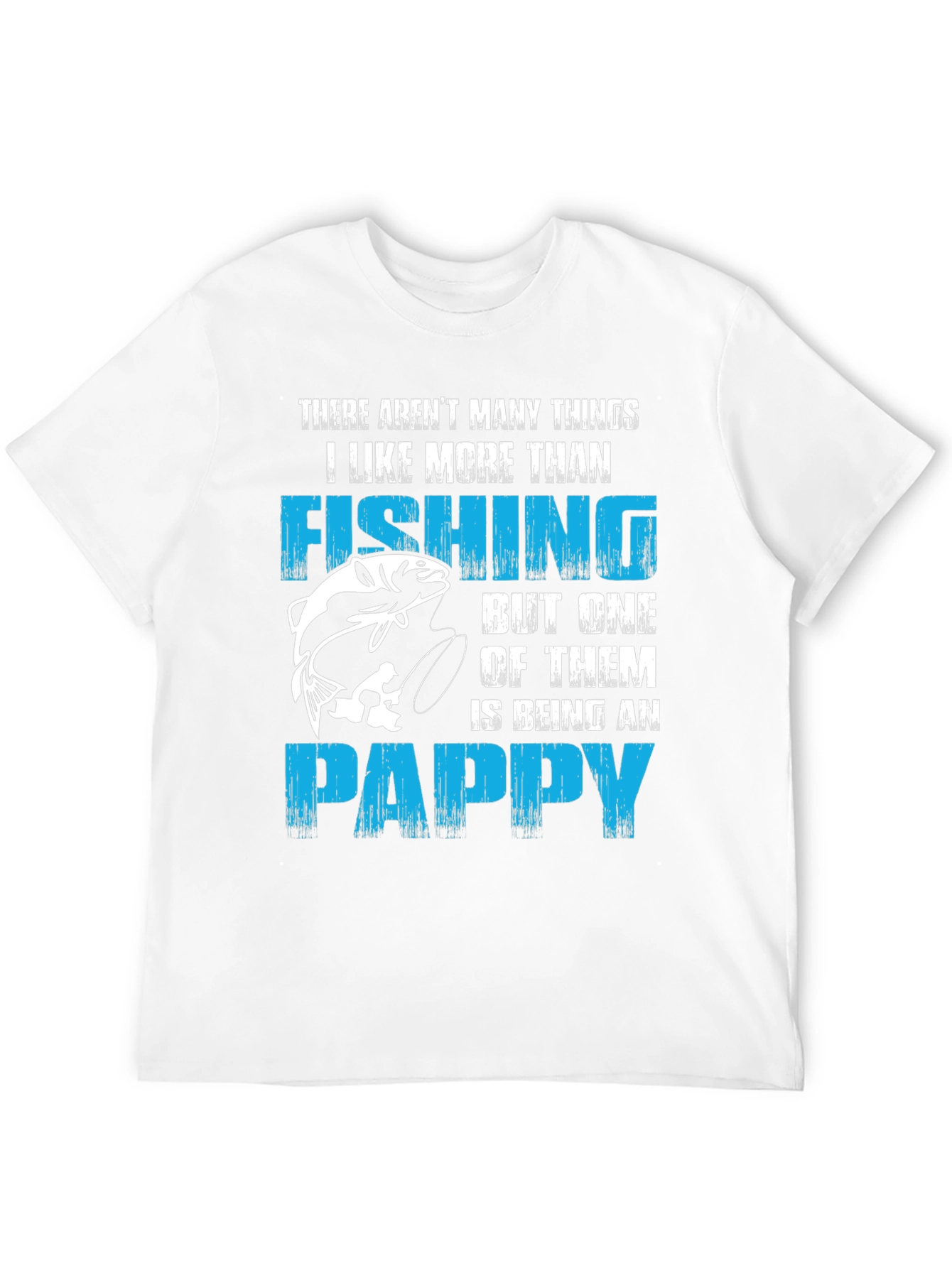 Black Fishing Pappy Graphic T-Shirt - Gift for Grandpas view 12