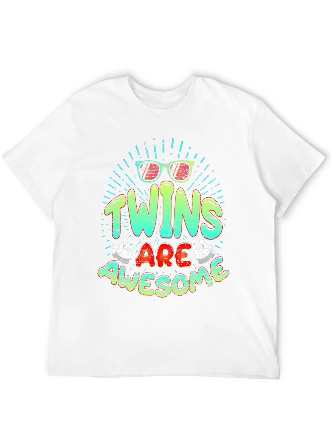 Black Twins Are Awesome Graphic T-Shirt view 12