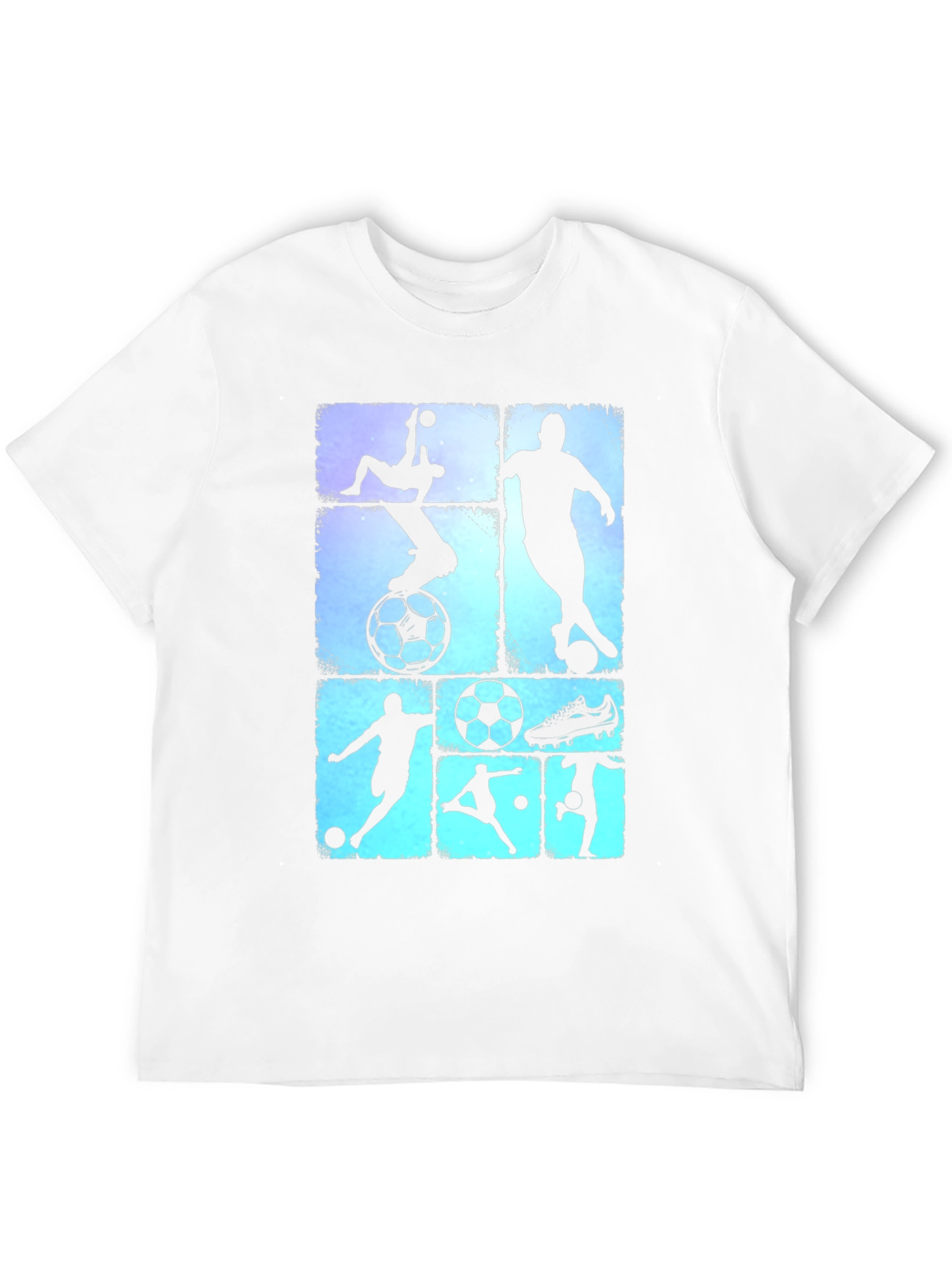 Black Soccer Silhouette Graphic Tee - Black T-Shirt view 12